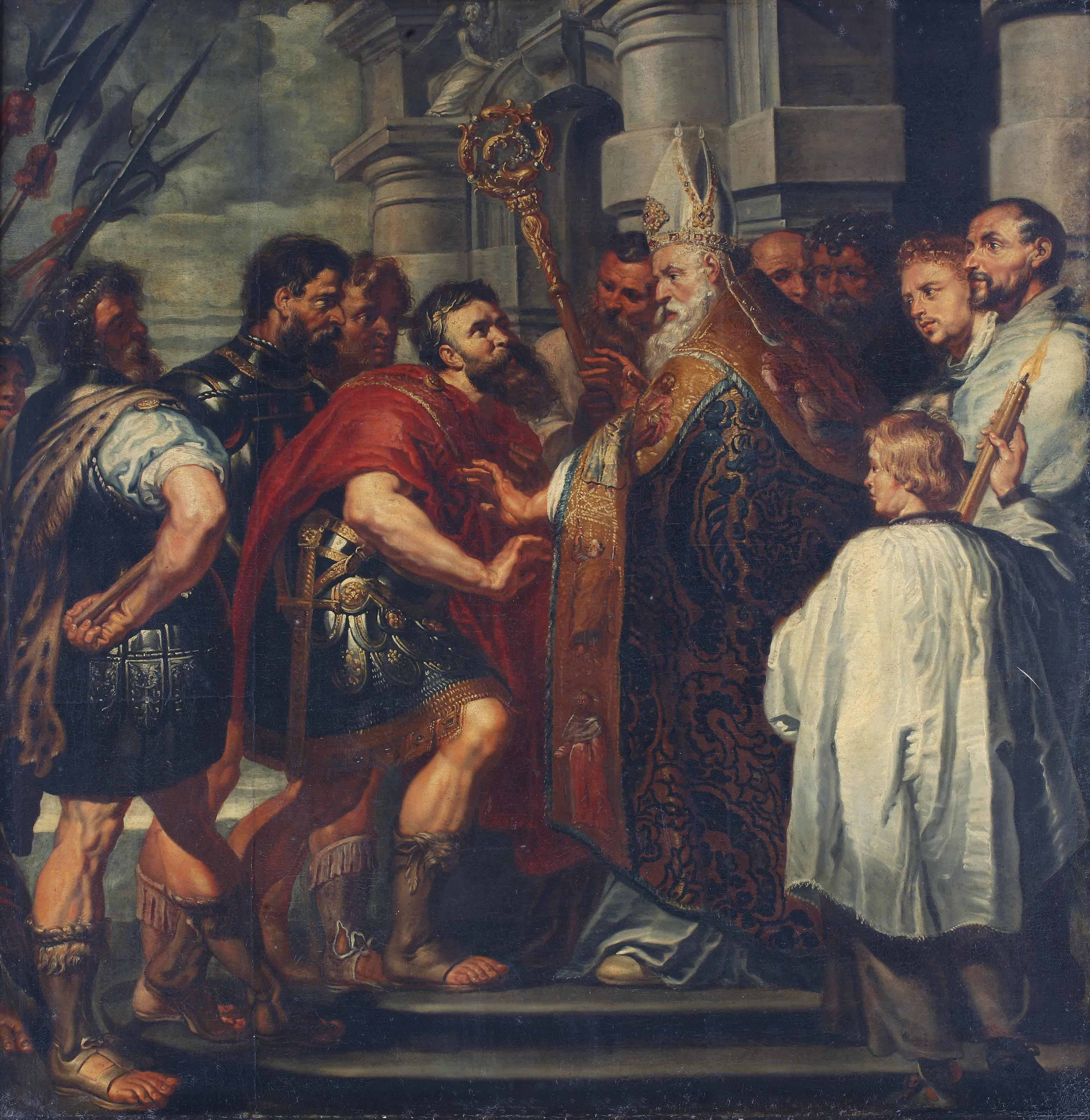 Anthony van Dyck — Святой Амвросий, не пускающий императора Феодосия в Миланский собор