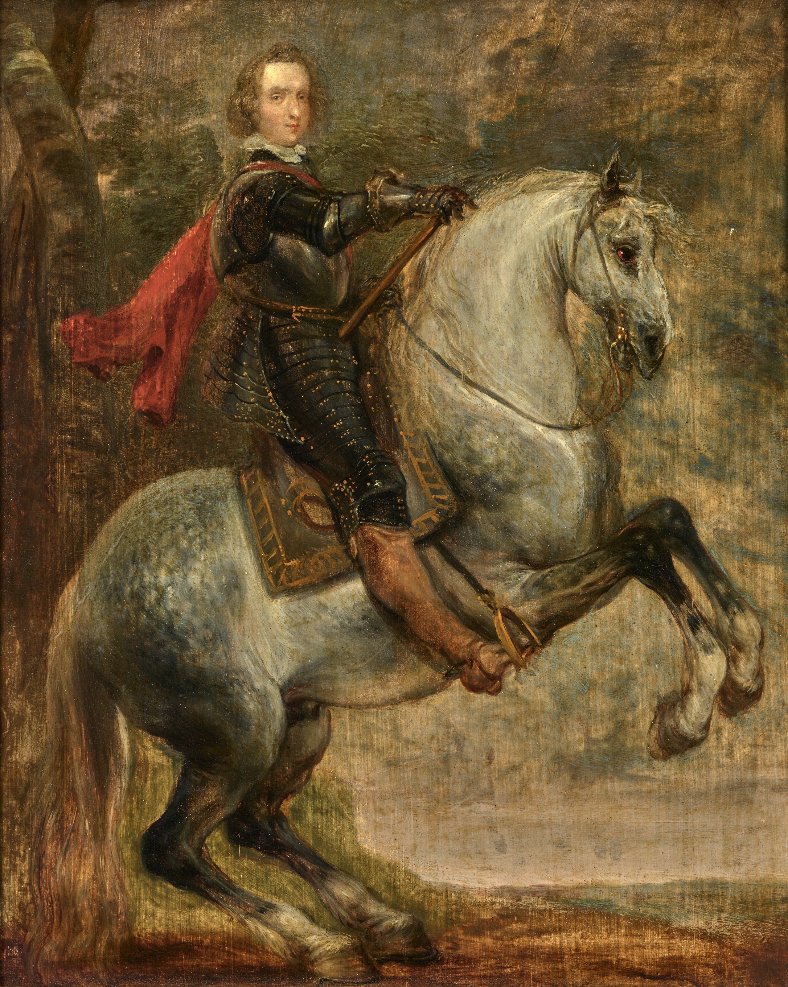 Anthony van Dyck — Портрет- квест для военного коменданта в доспехах на Красном мысе, арендатора крепости