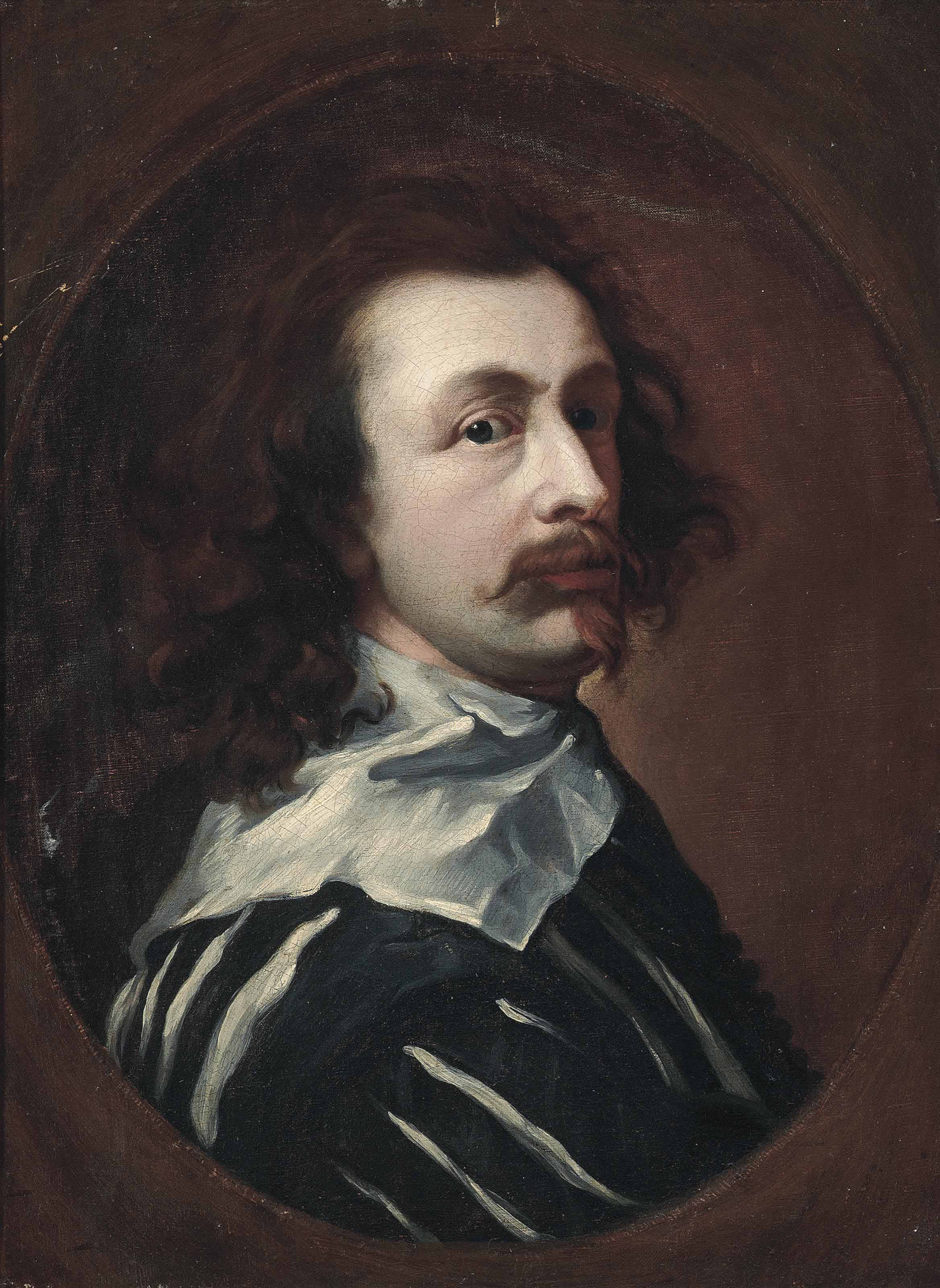Anthony van Dyck — Портрет художника, во весь рост, в искусственном овале