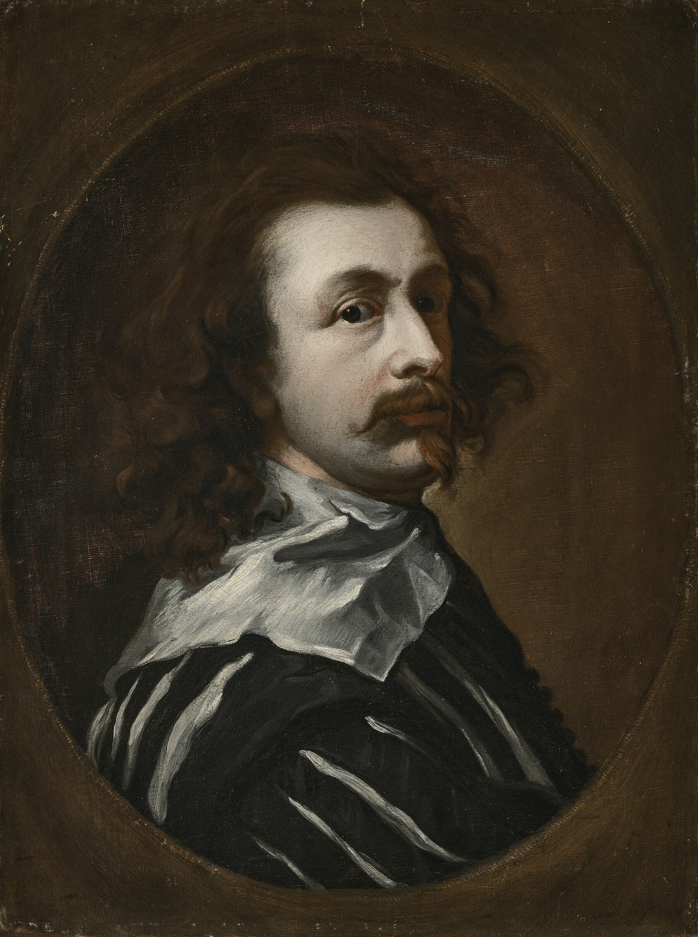 Anthony van Dyck — Портрет художника, во весь рост, в искусственном овале