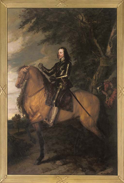 Anthony van Dyck — Портрет Карла I (1600-1649) верхом на лошади