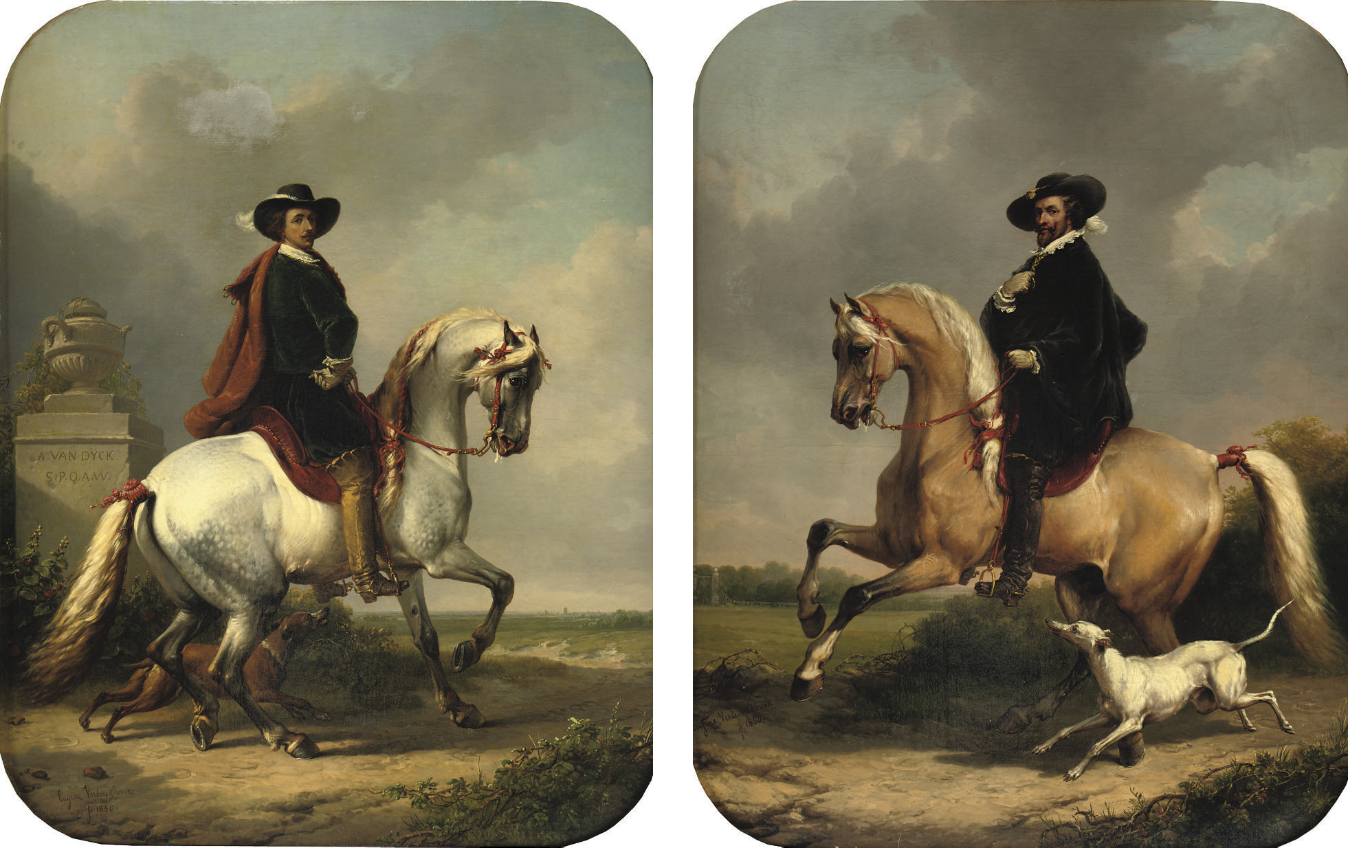 Anthony van Dyck — Сэр Энтони ван Дейк и Питер Пауль Рубенс: пара конных портретов