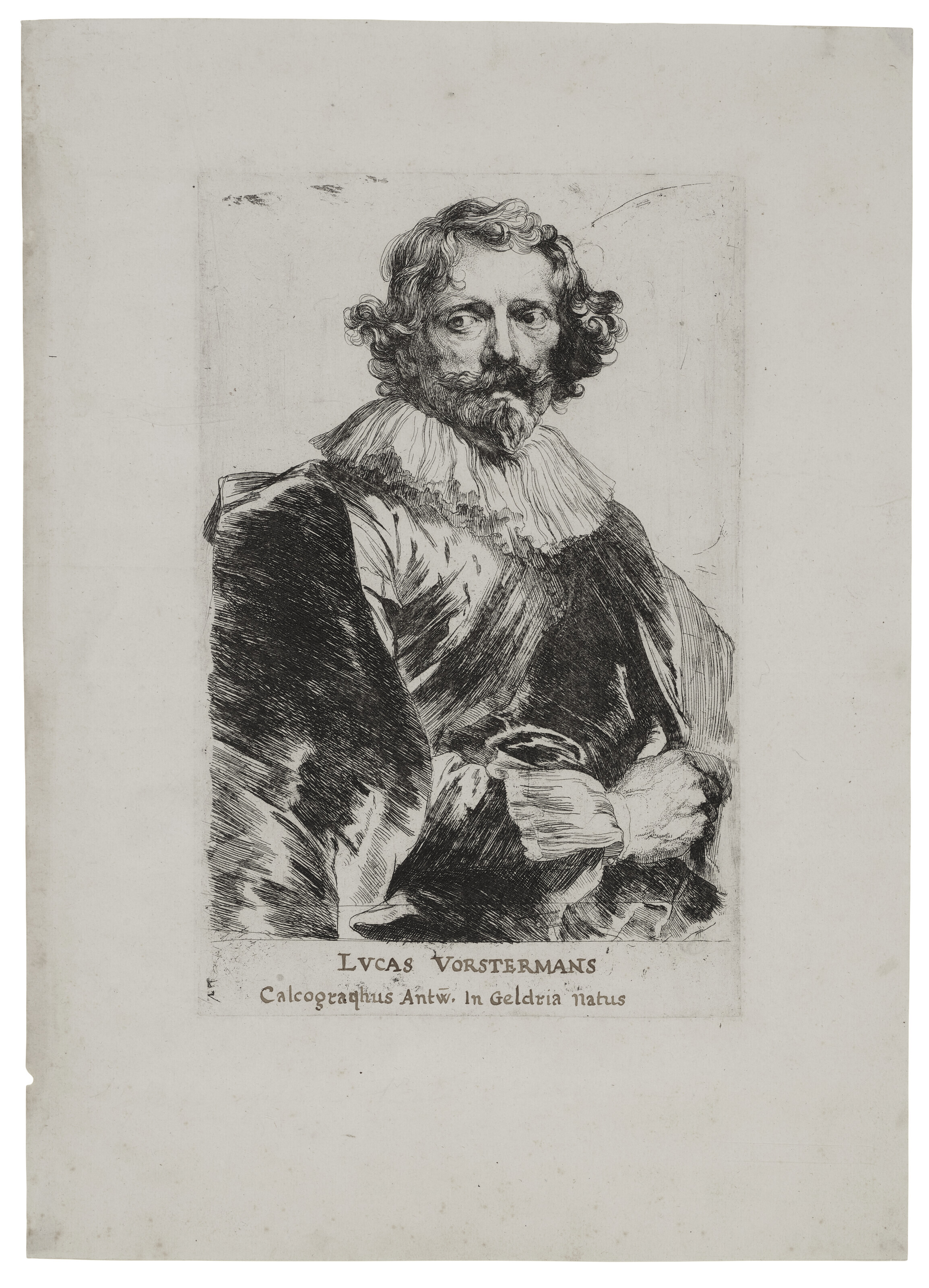 Anthony van Dyck — Портрет Лукаса Ворстермана I, из: Icones Principum Virorum