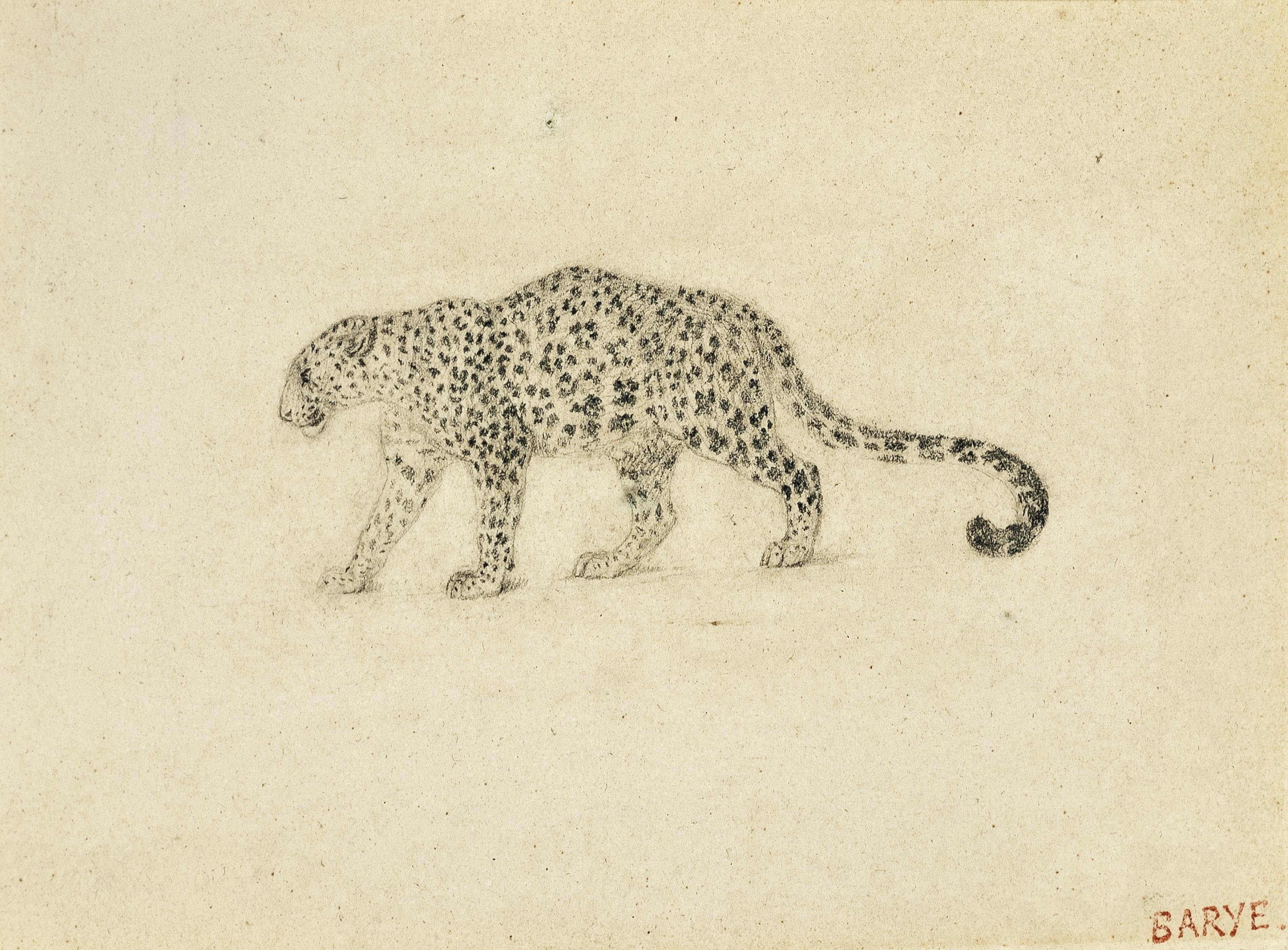 Antoine-Louis Barye — Изучение леопарда
