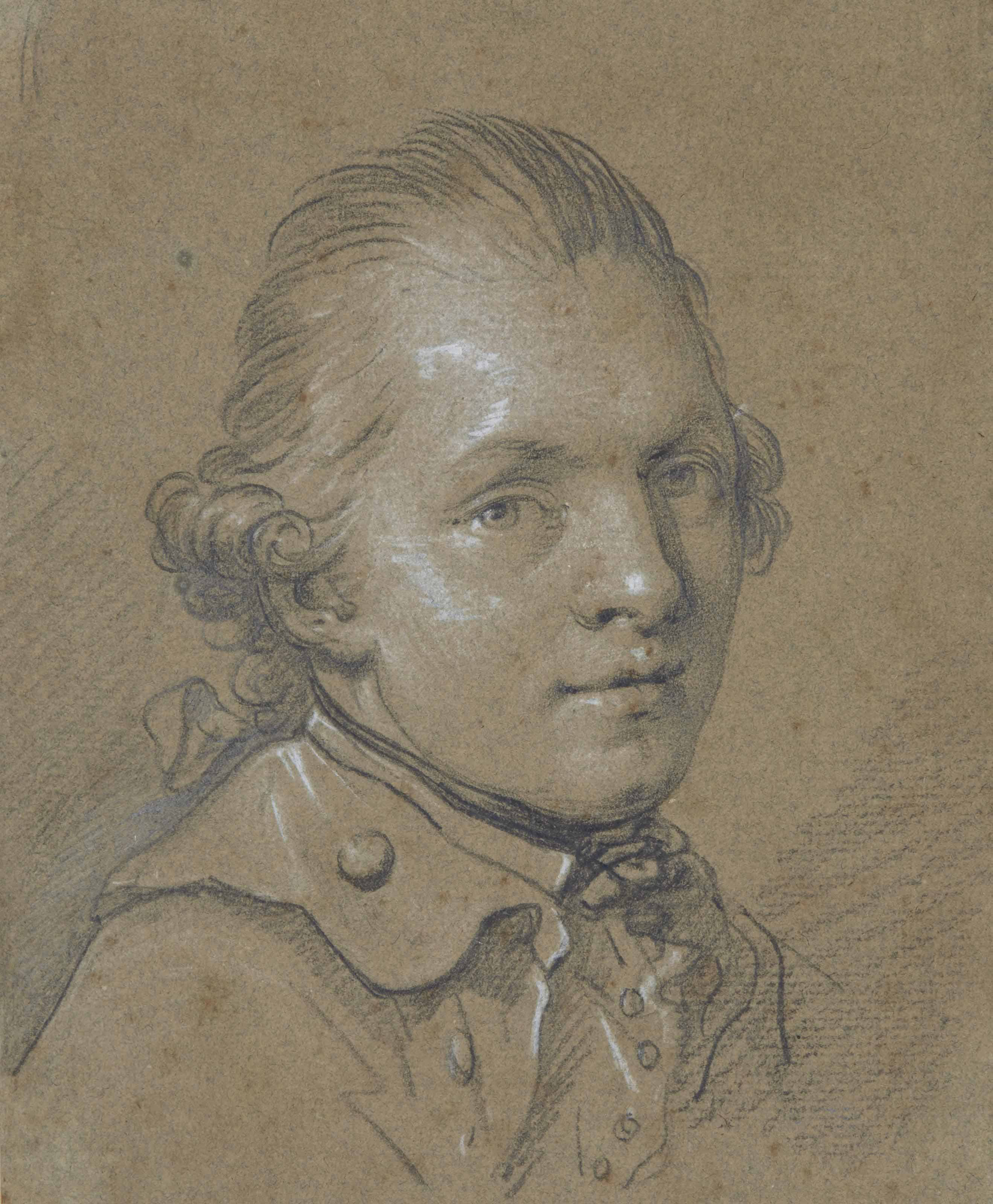 Anton Raphael Mengs — Портрет молодого человека, традиционно идентифицируемого как миниатюрист Генрих Фридрих Фюгер (1751-1818)