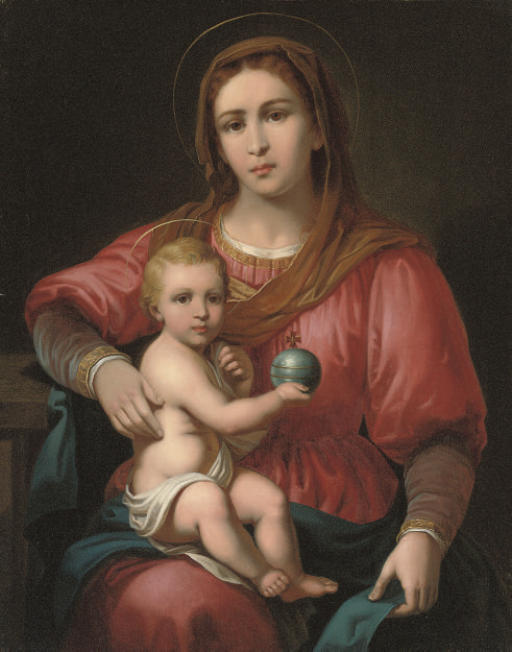 Anton Raphael Mengs — Мадонна с младенцем