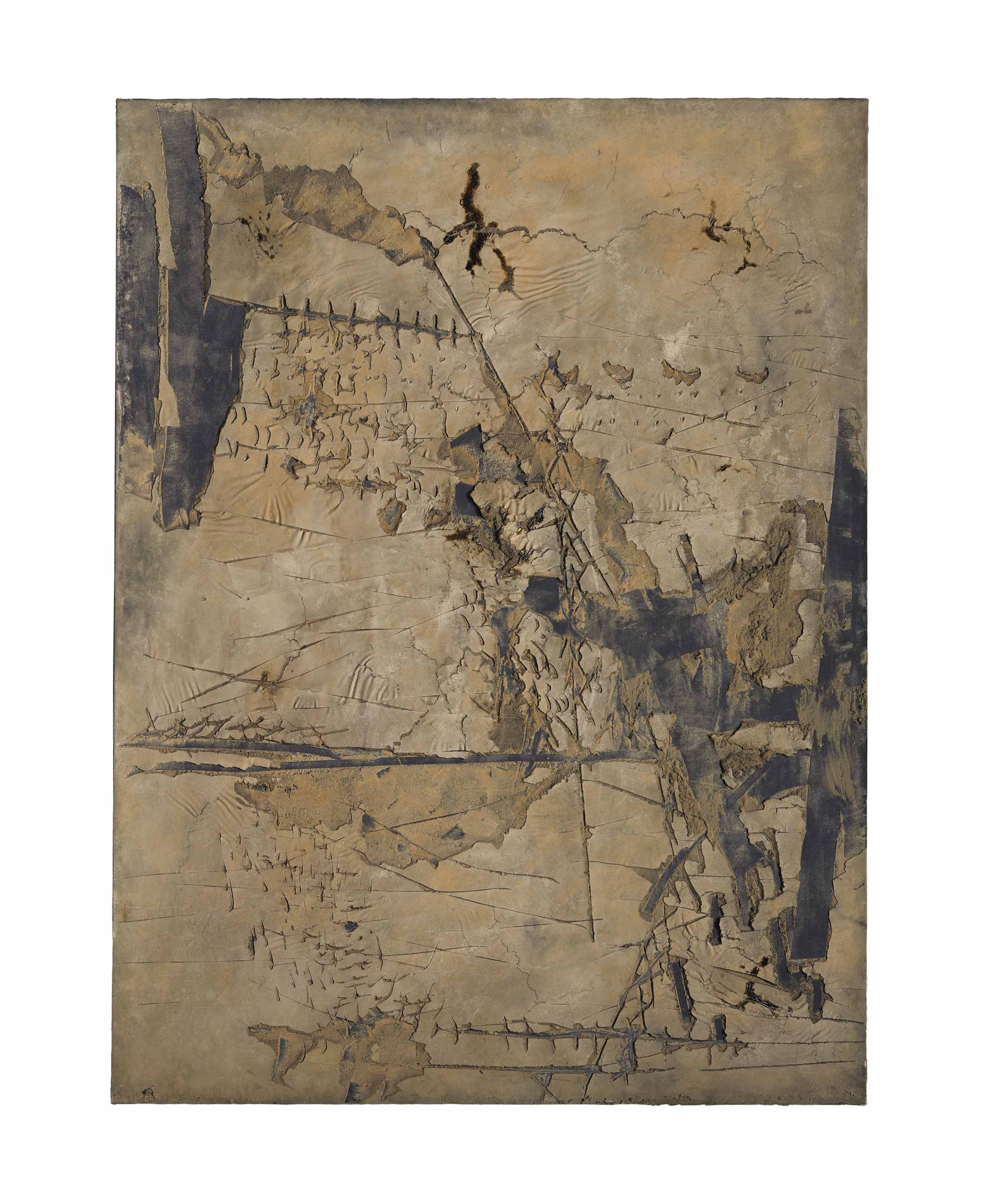 Antoni Tàpies — Насечки Gran ocra amb (крупная охра с насечками)