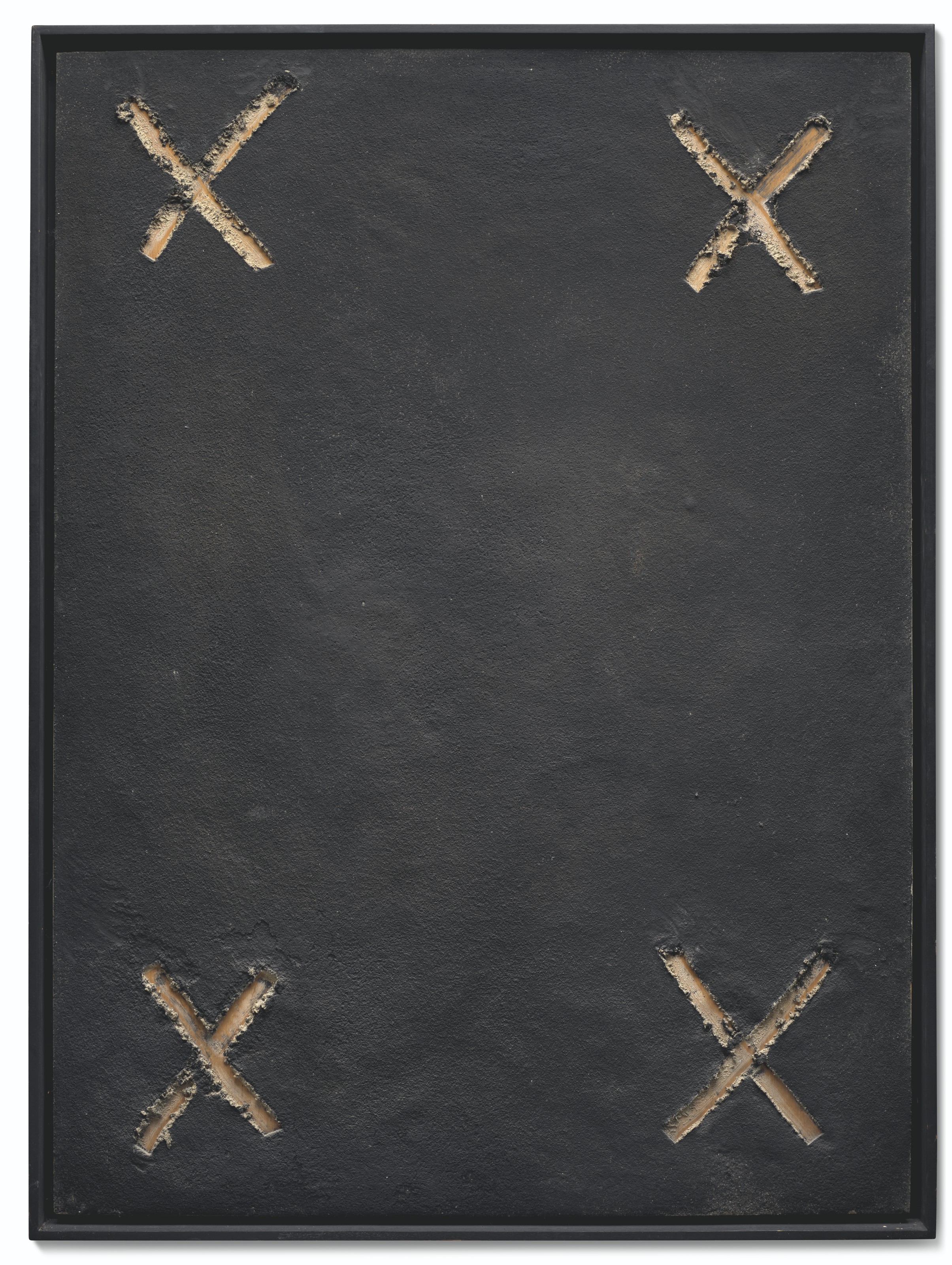 Antoni Tàpies — Четыре крестика на черном фоне, изображение 2