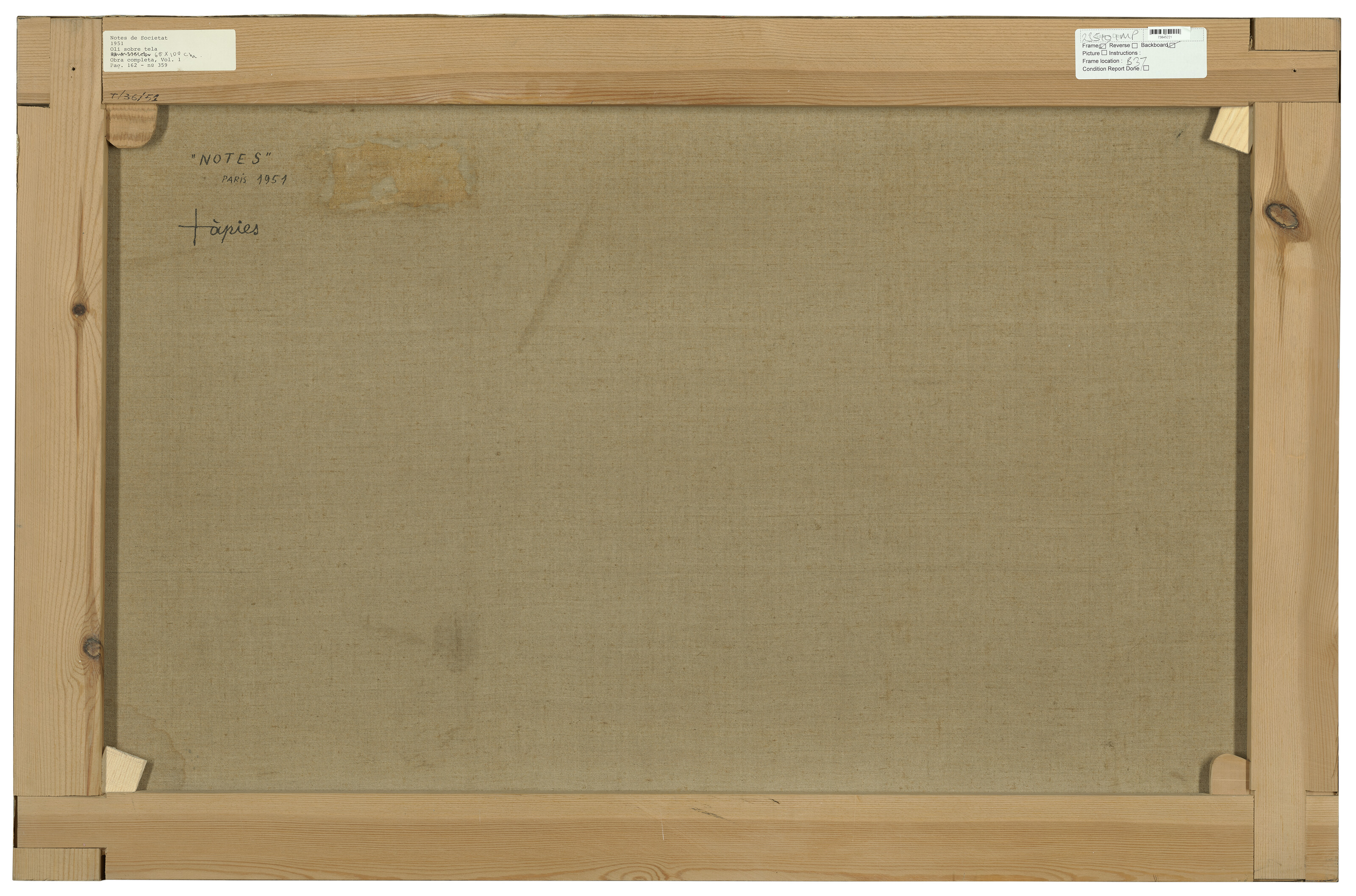 Antoni Tàpies — Общественные записки ( Notes de societat ), изображение 3
