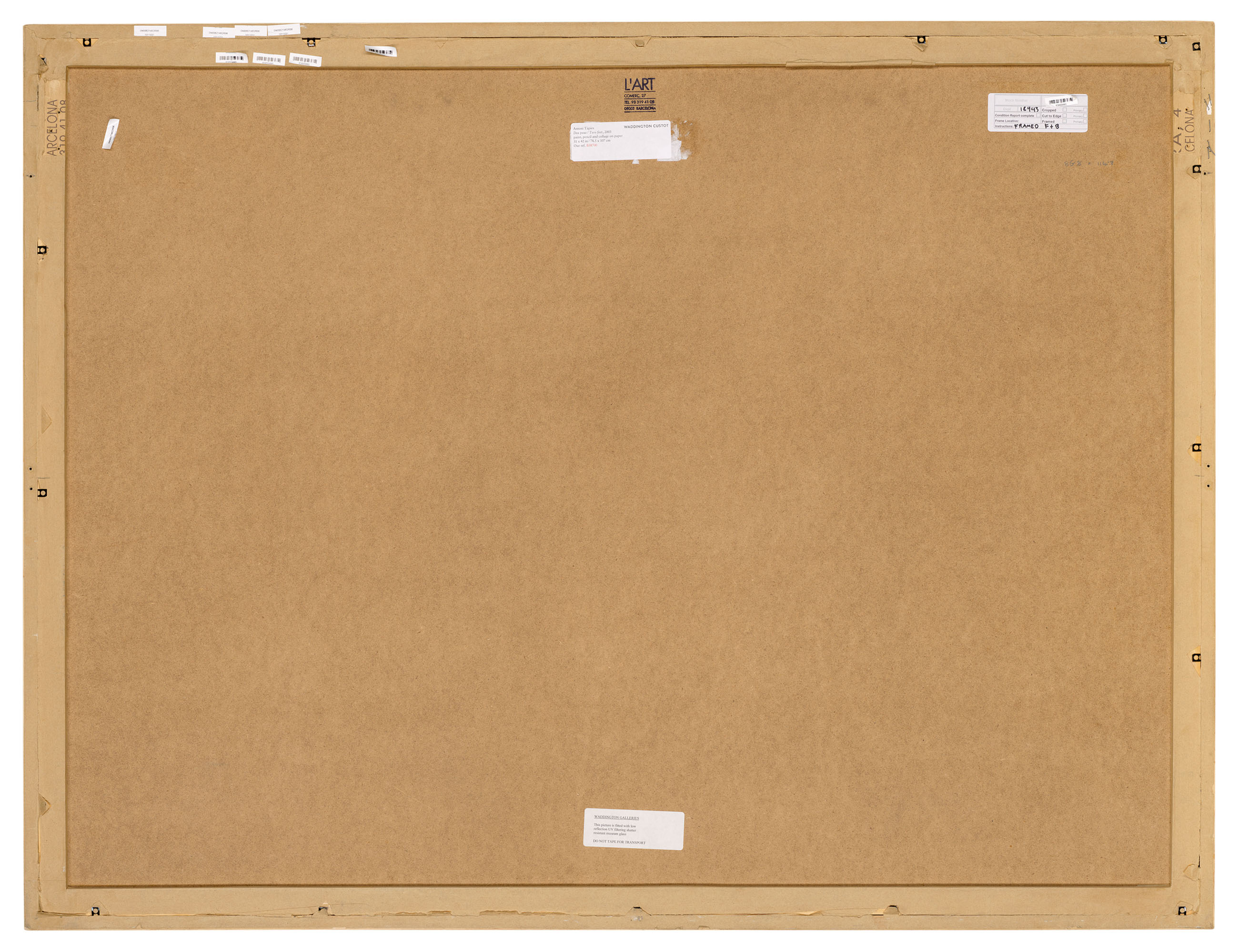 Antoni Tàpies — Дос пеус (два фута), изображение 4