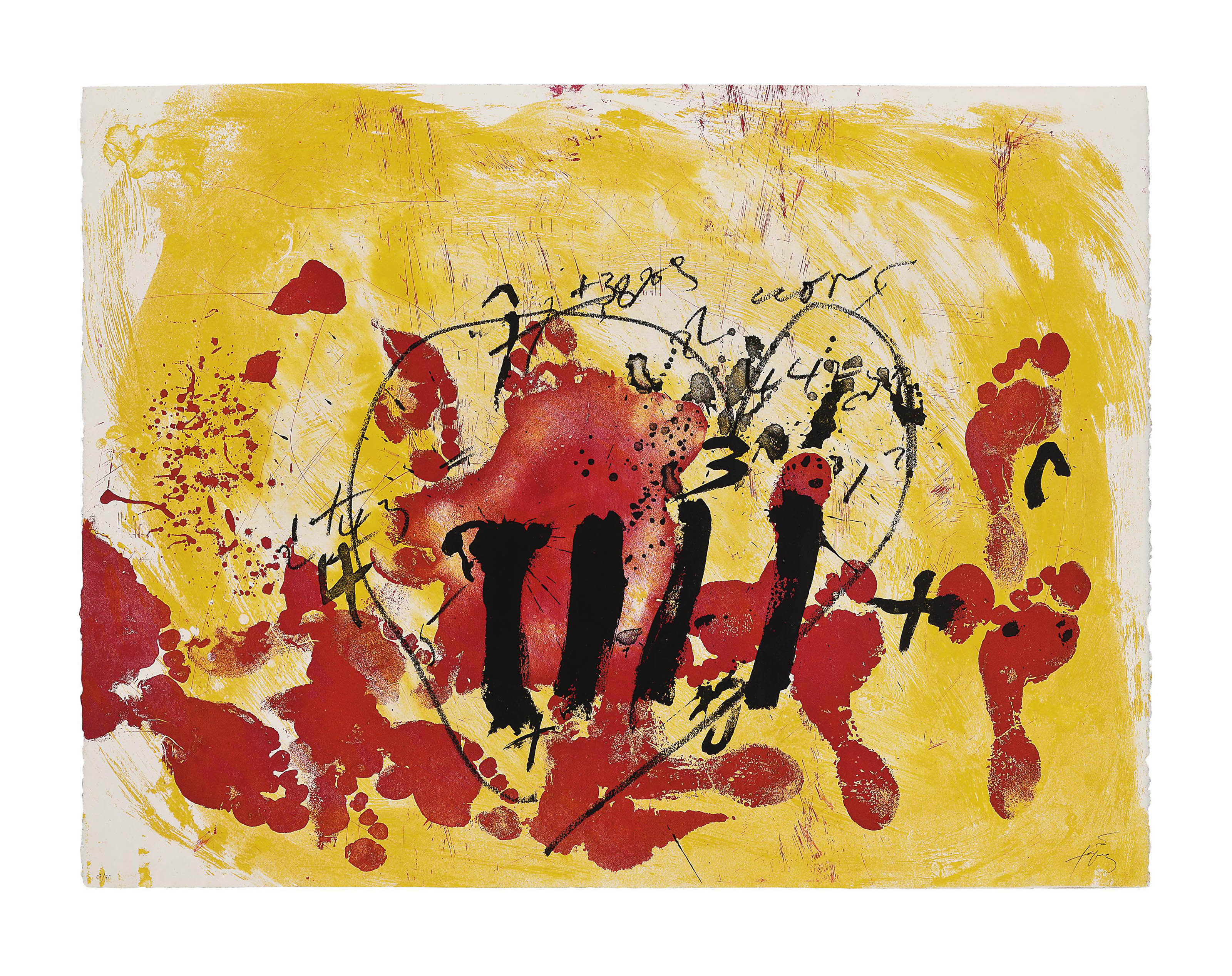 Antoni Tàpies — Каталонская сюита, Лас-Эстампас-де-ла-Комета; Густаво Гили, Барселона, 1972 (G. 302-306), изображение 2