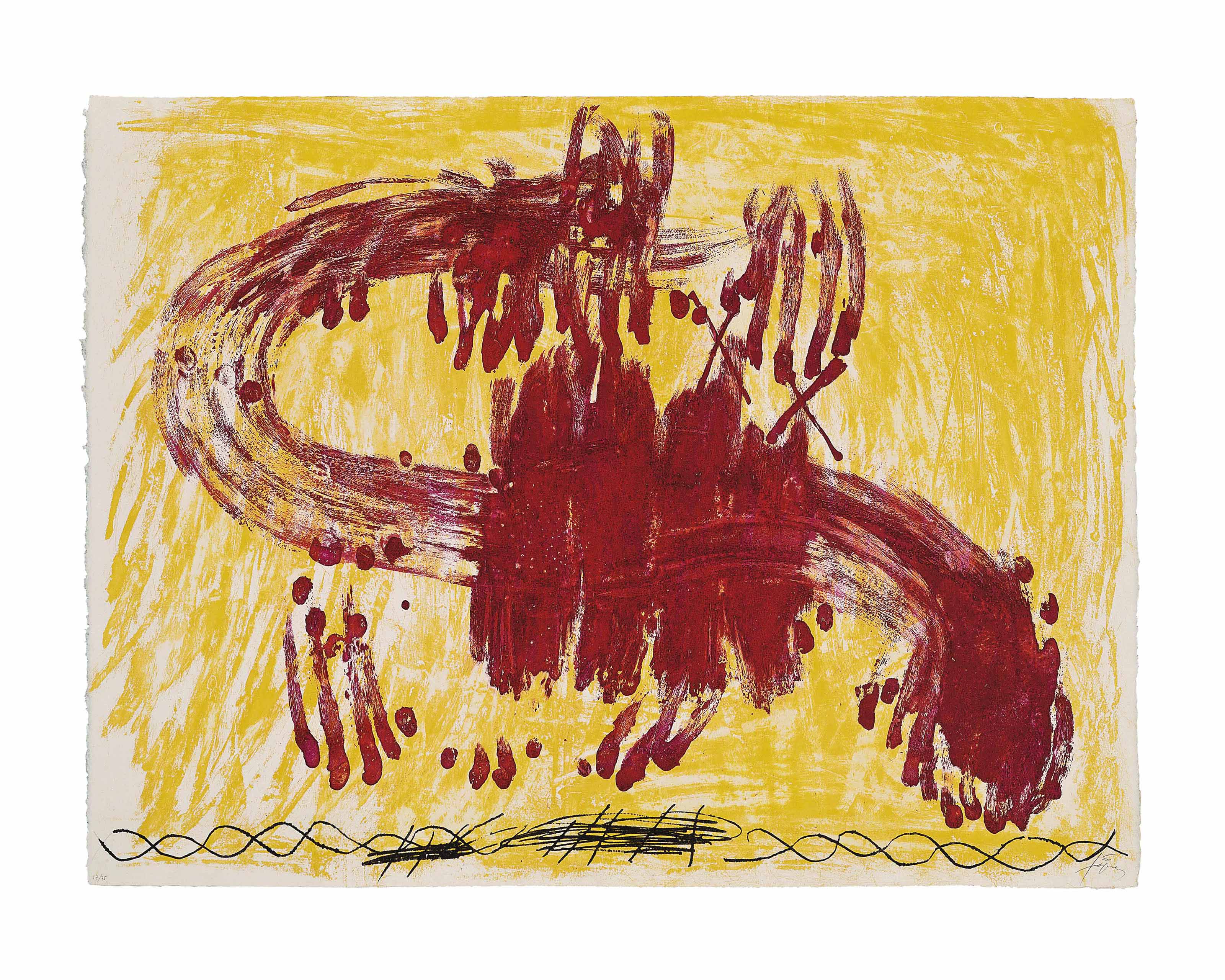 Antoni Tàpies — Каталонская сюита, Лас-Эстампас-де-ла-Комета; Густаво Гили, Барселона, 1972 (G. 302-306), изображение 3