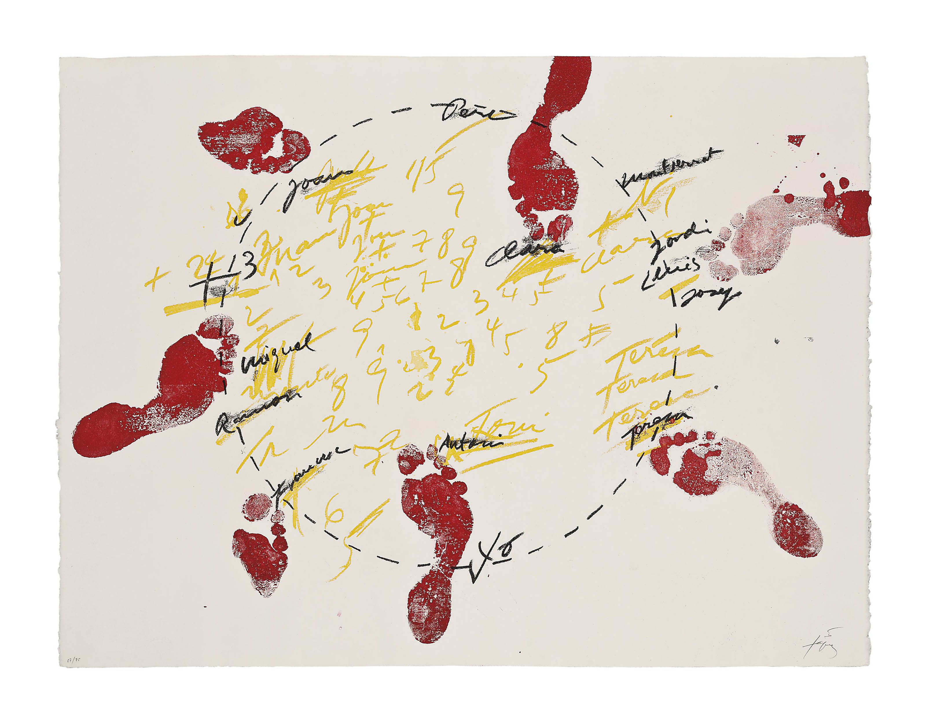 Antoni Tàpies — Каталонская сюита, Лас-Эстампас-де-ла-Комета; Густаво Гили, Барселона, 1972 (G. 302-306), изображение 4
