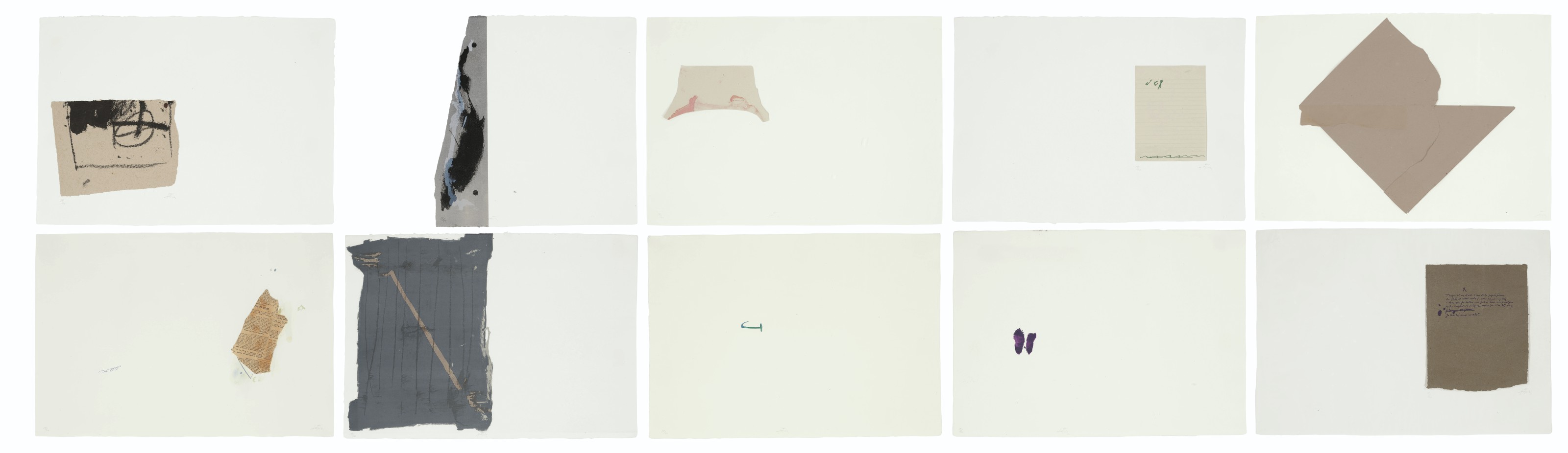 Antoni Tàpies — Эль-па-а-ла-барка : десять тарелок, изображение 1