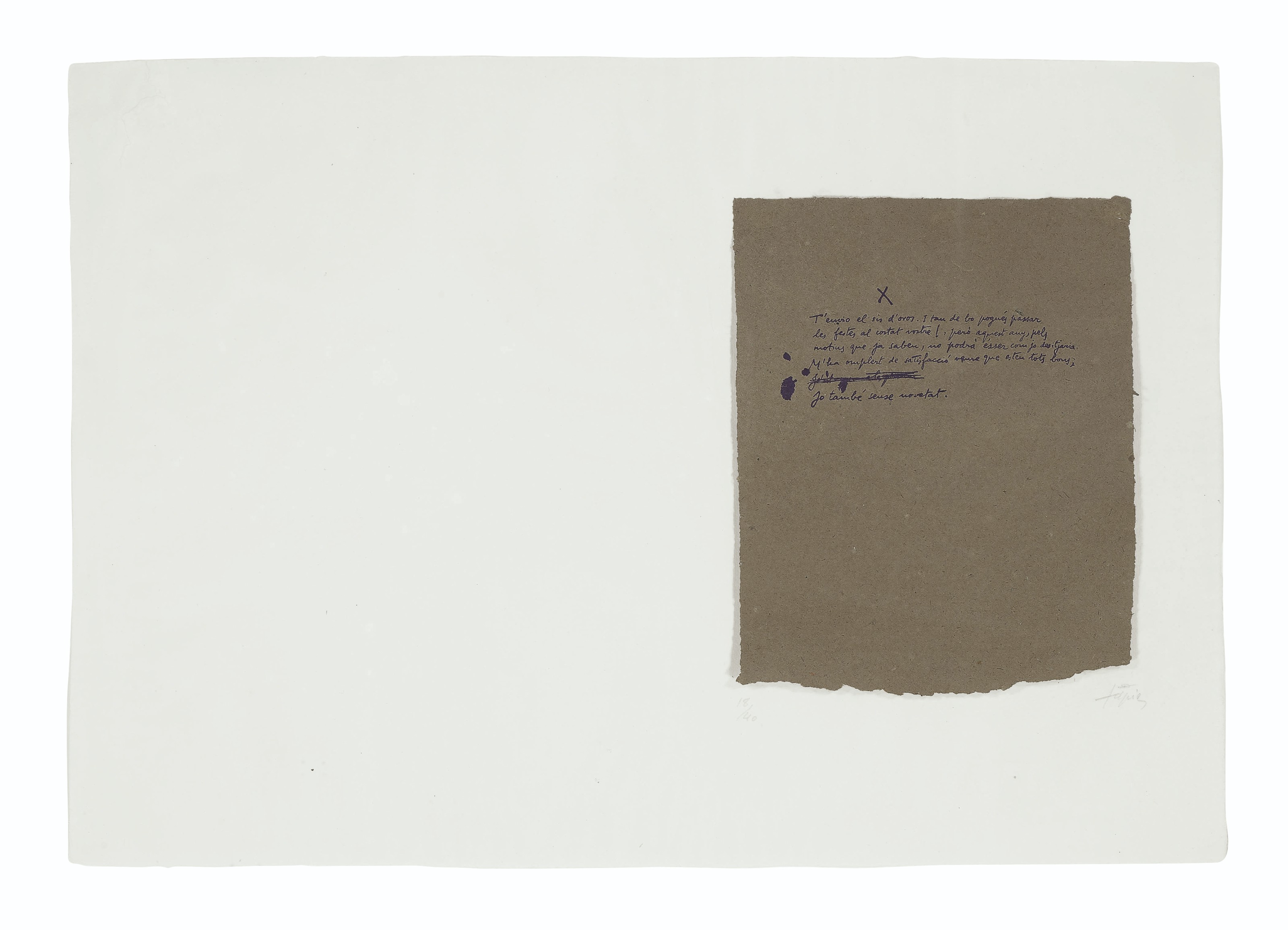 Antoni Tàpies — Эль-па-а-ла-барка : десять тарелок, изображение 11
