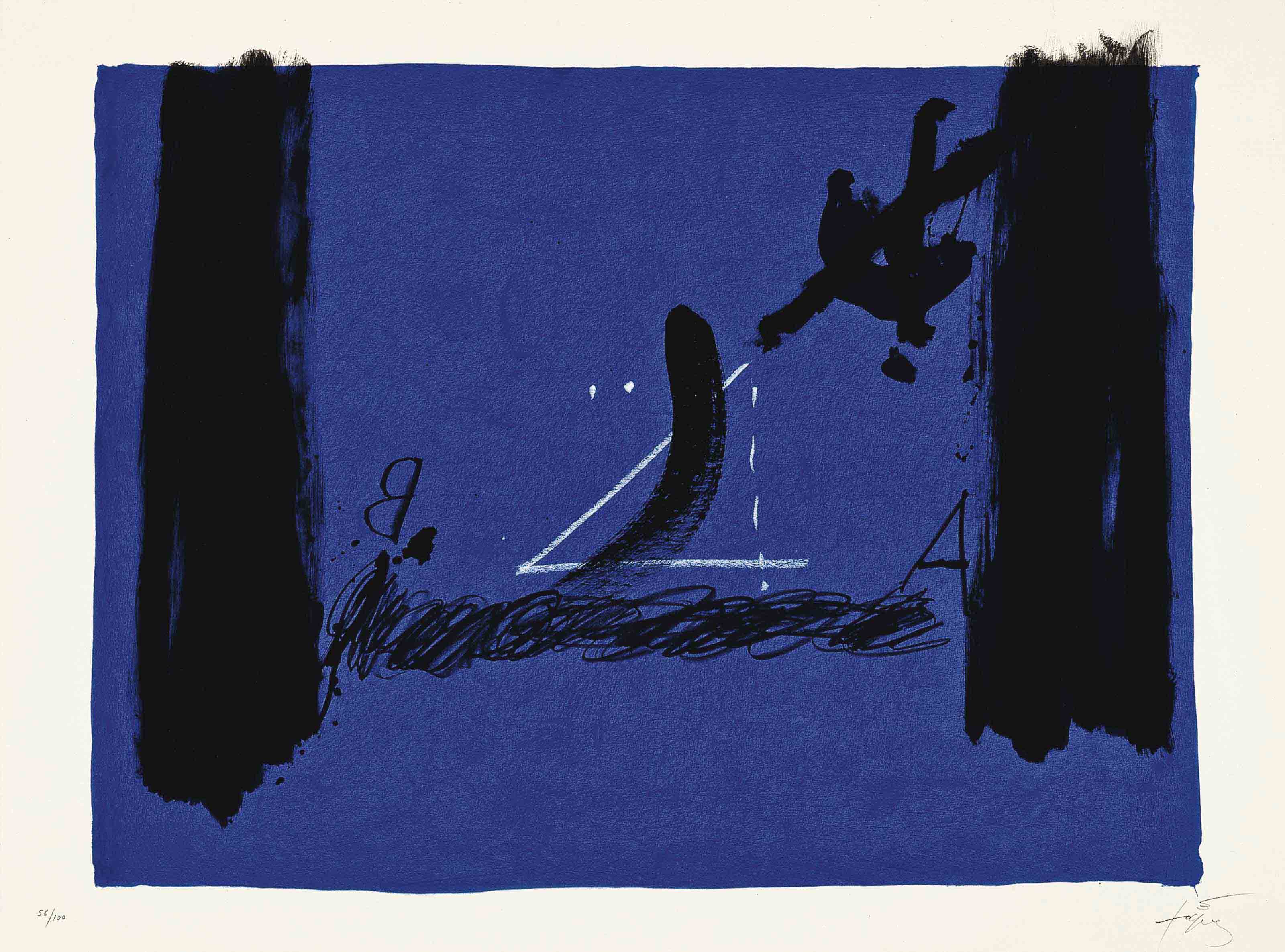 Antoni Tàpies — Пять тарелок из коллекции Nocturn Matinal (Galfetti 237a, 240a-242a, 244a)