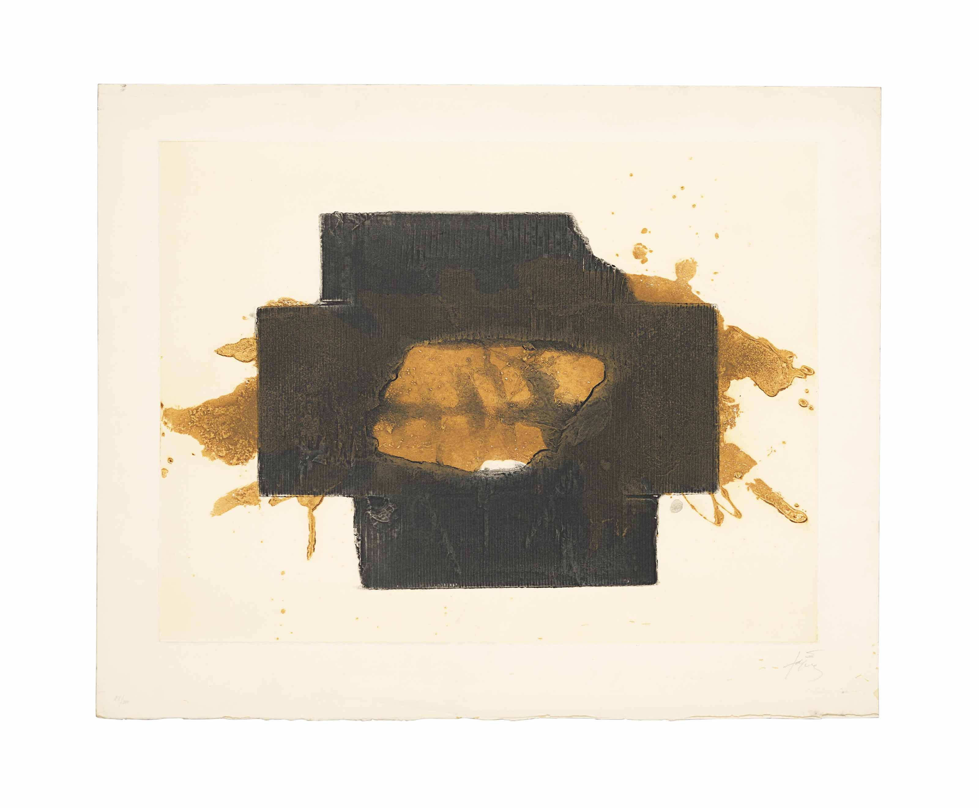 Antoni Tàpies — Шесть пластинок от: Nocturn Matinal (Galfetti 238a, 239a, 242a-244a, 245)