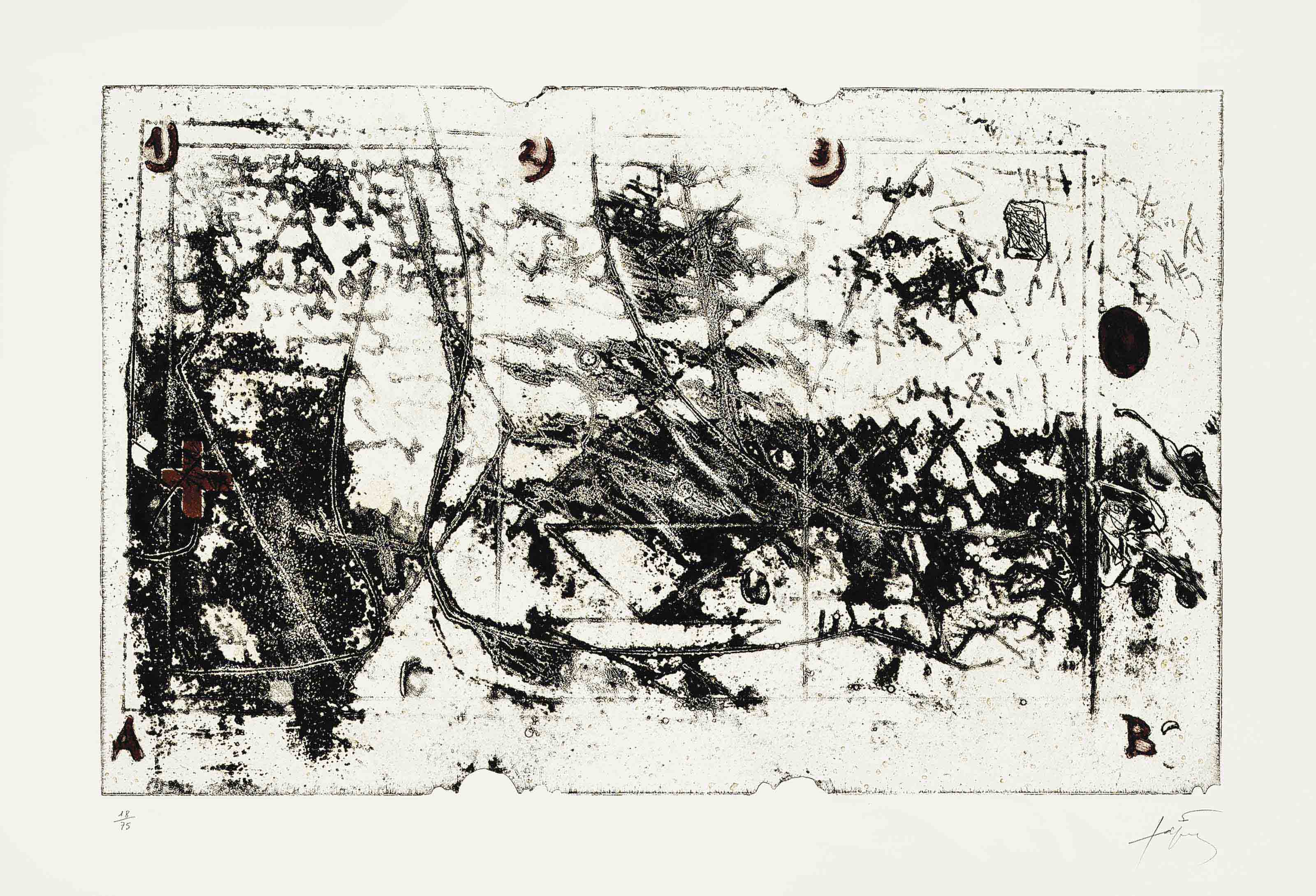 Antoni Tàpies — 1 2 3 (Гальфетти, 497)