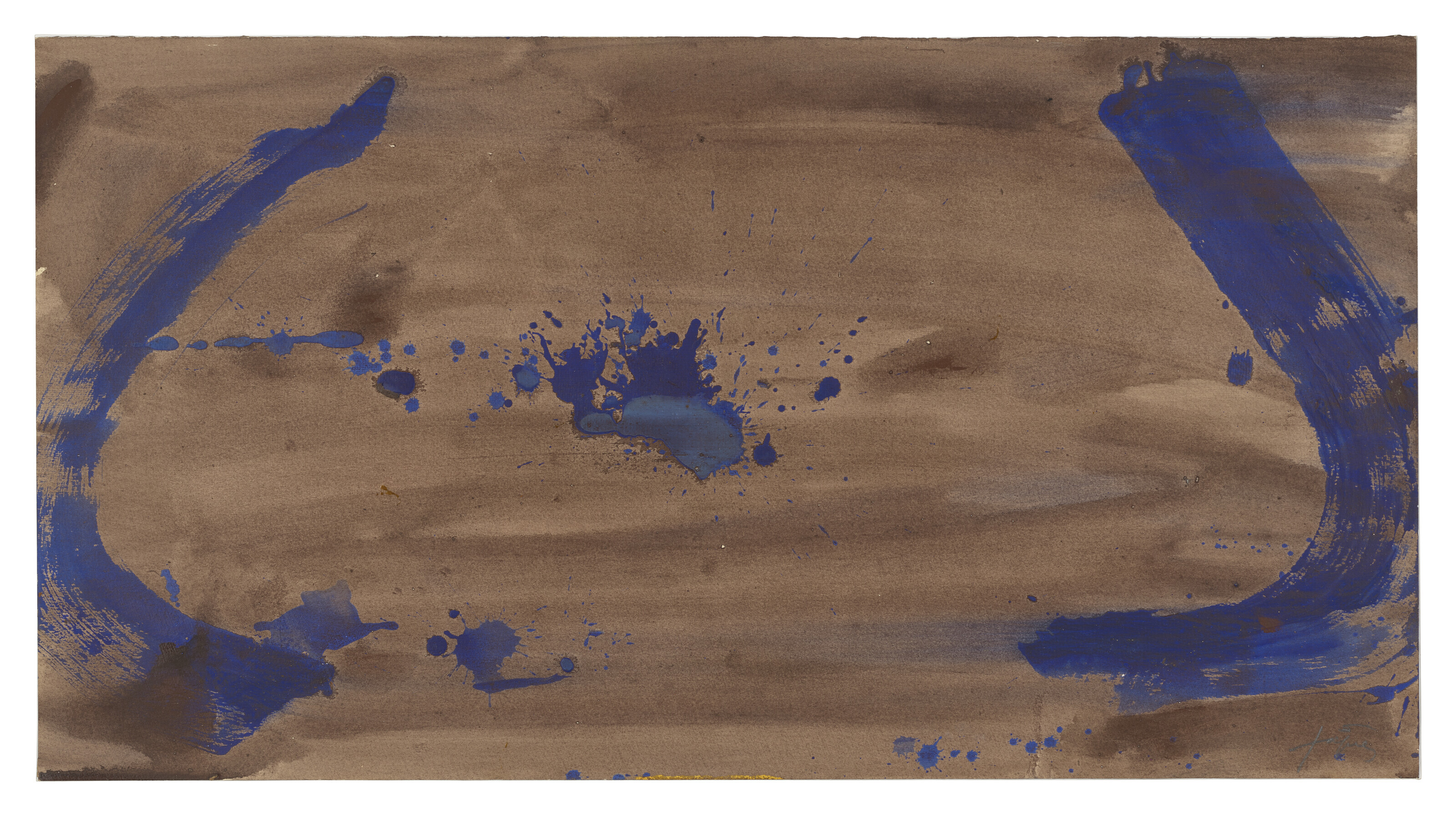 Antoni Tàpies — Синий цвет и скобки