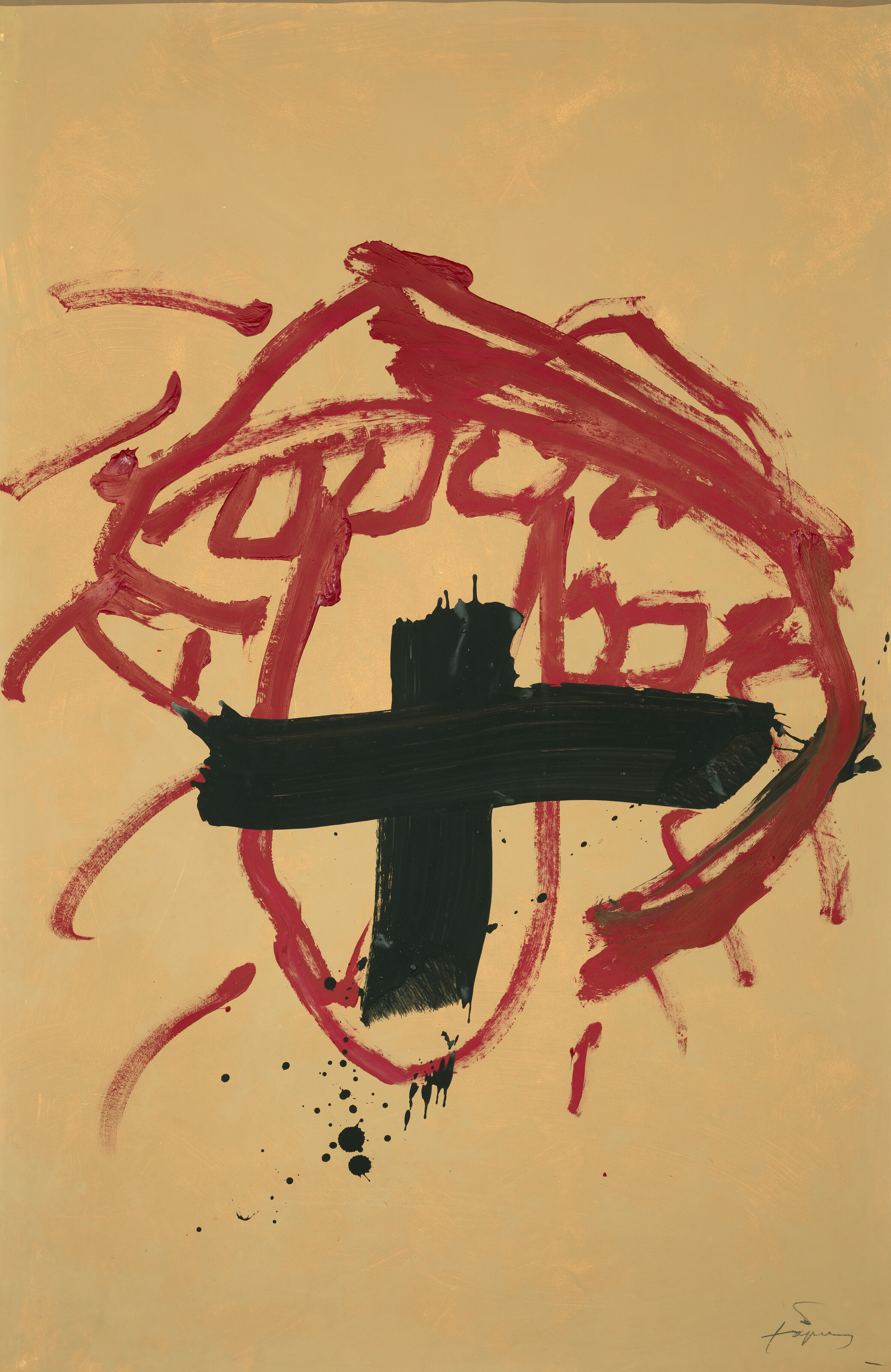 Antoni Tàpies — Макет для демонстрации ретроспективы молодого человека