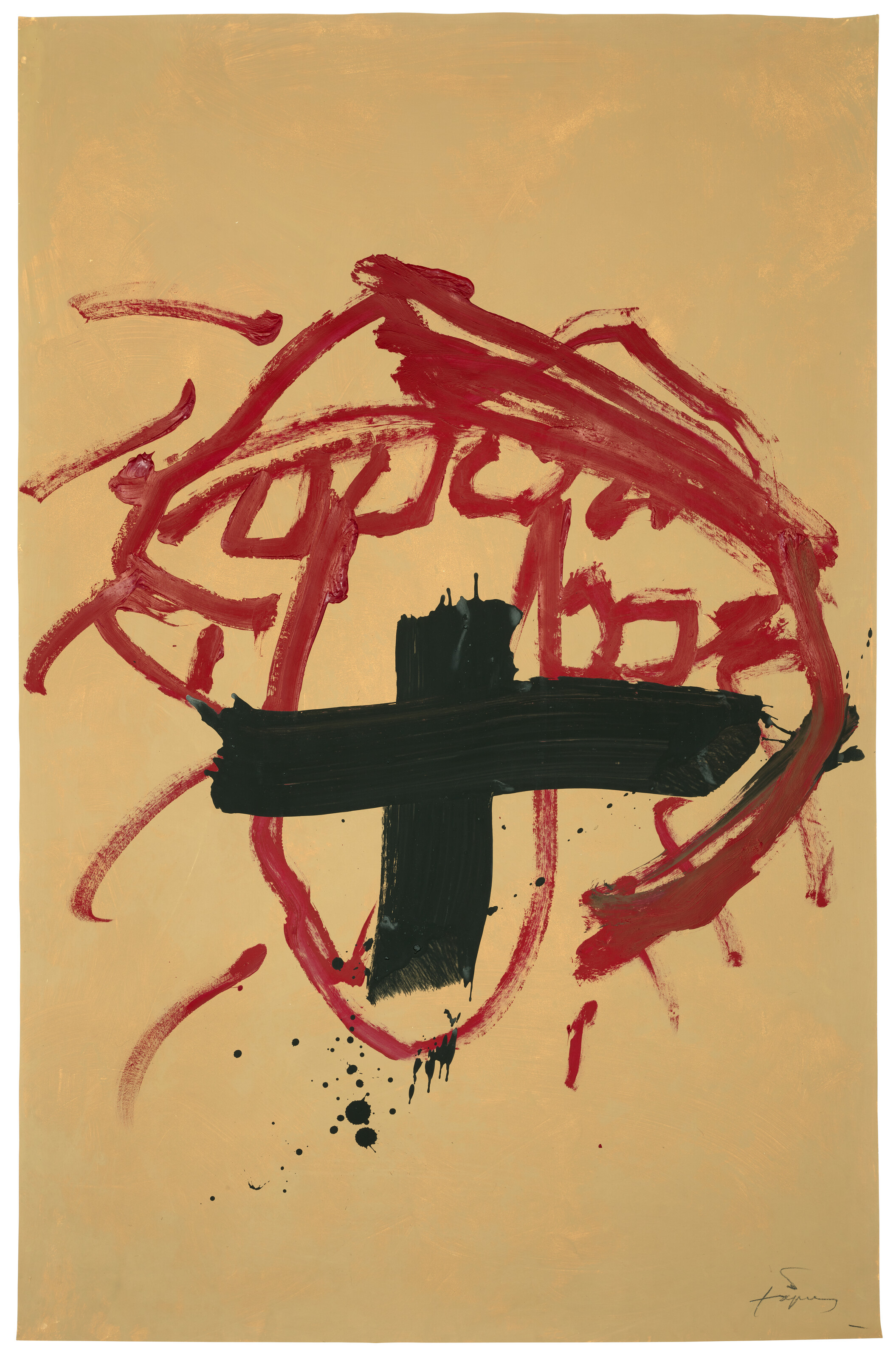 Antoni Tàpies — Макет для демонстрации ретроспективы молодого человека, изображение 2