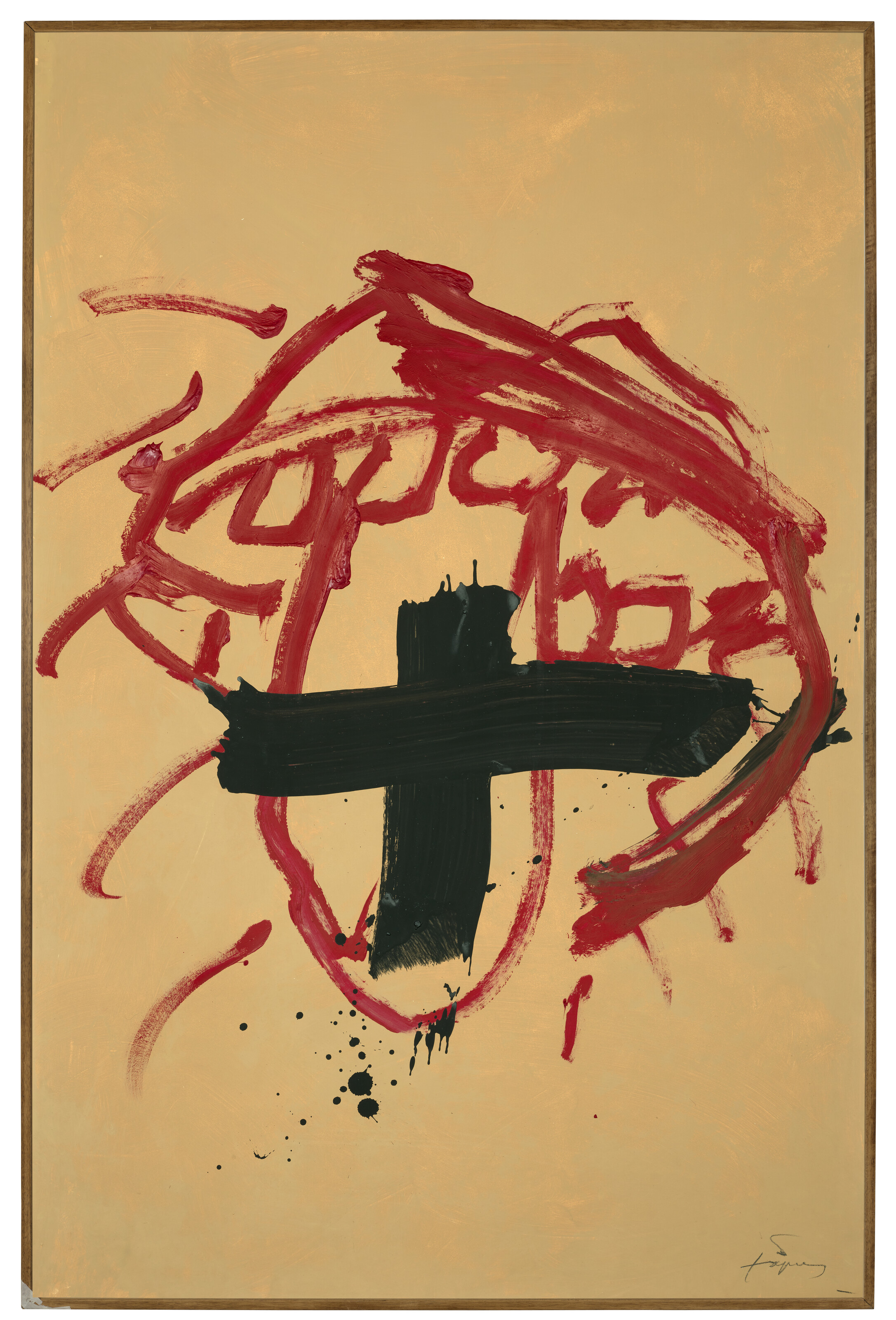 Antoni Tàpies — Макет для демонстрации ретроспективы молодого человека, изображение 3