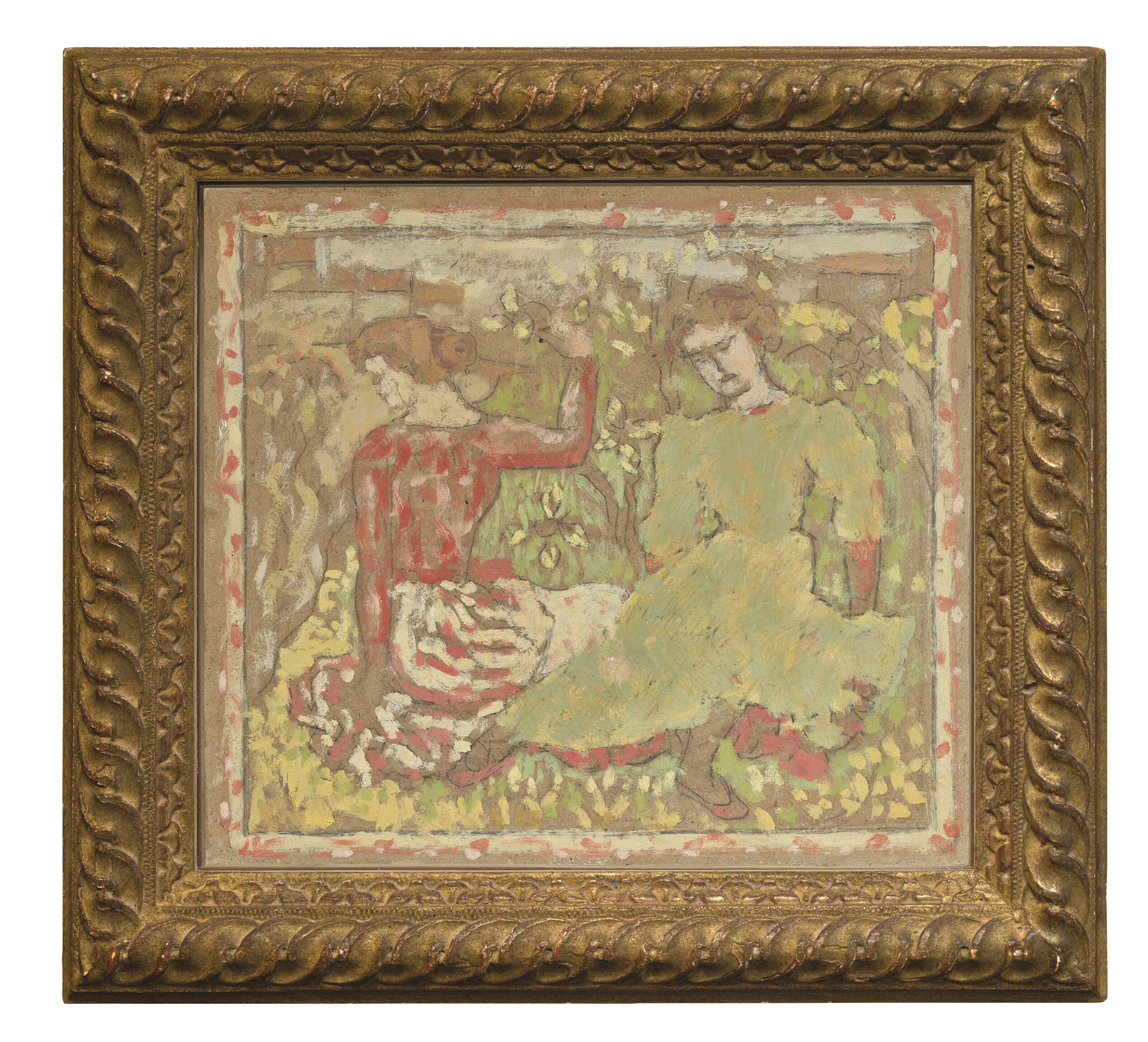Aristide Maillol — Двое молодых женщин танцуют в церкви, проект таписсерии, изображение 4