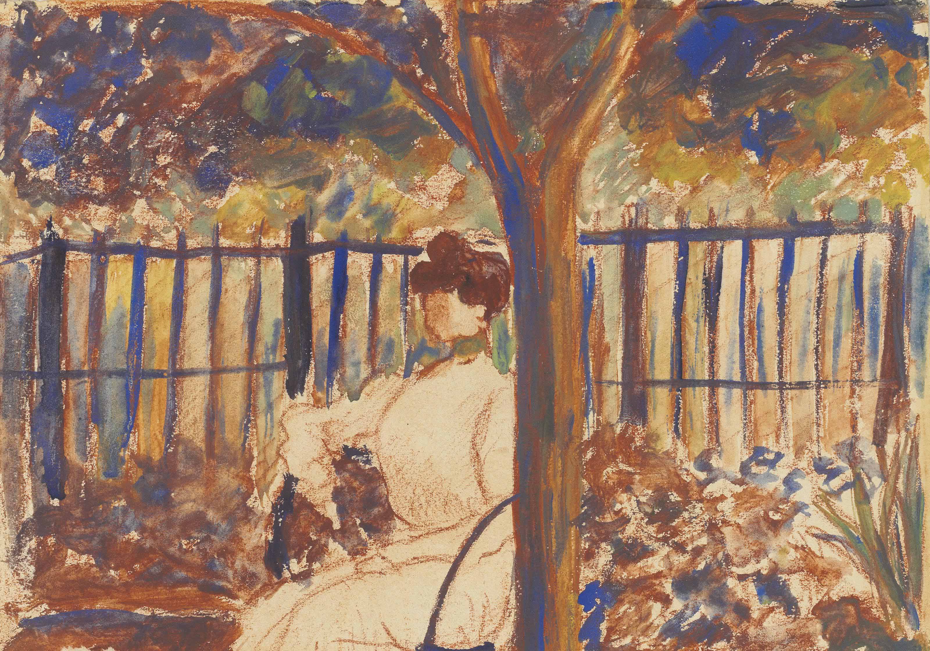Aristide Maillol — Женщина, танцующая в саду (спереди); Настоящая любовь (сзади)