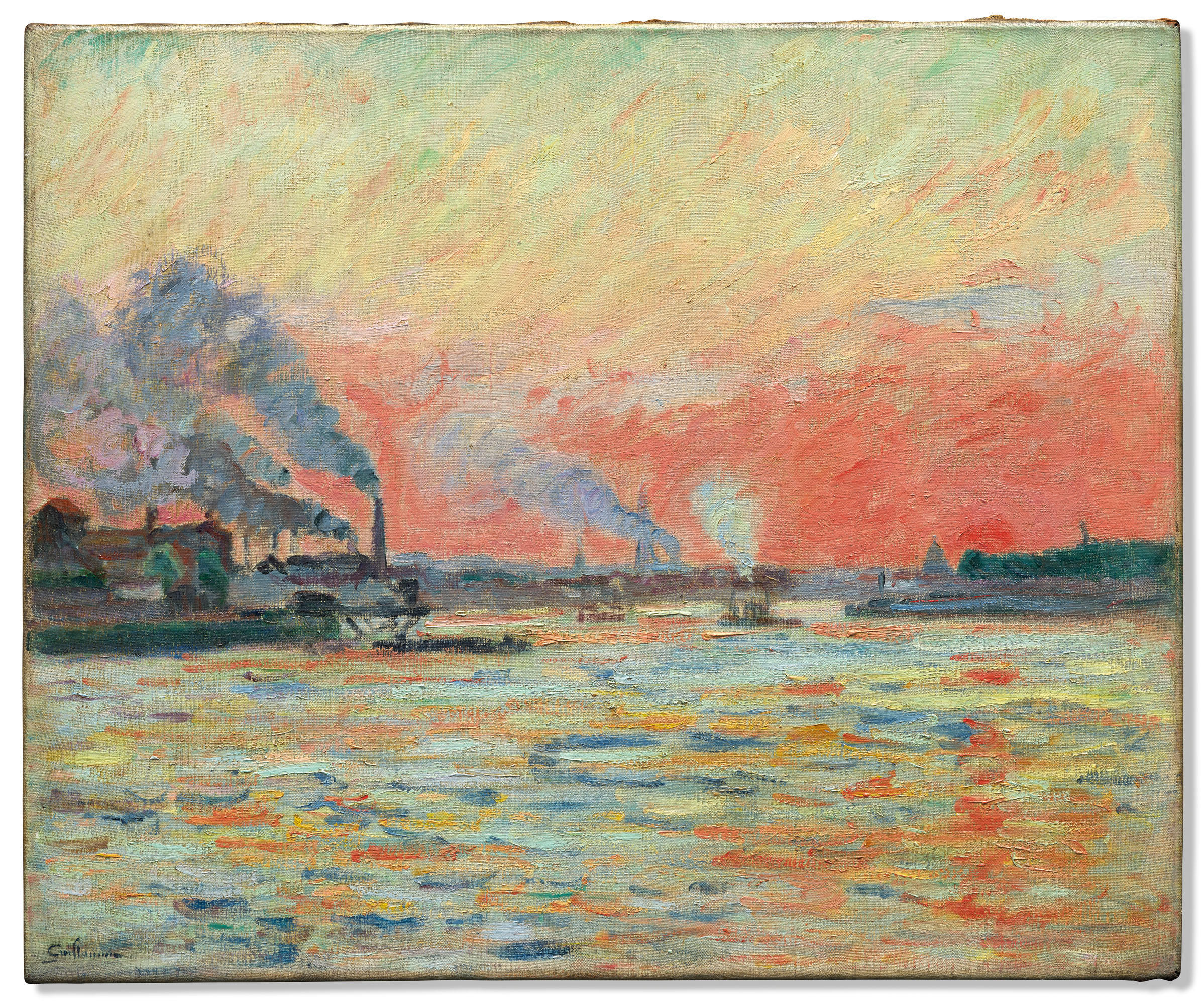 Armand Guillaumin — Слияние Сены и Марны в Иври, изображение 1