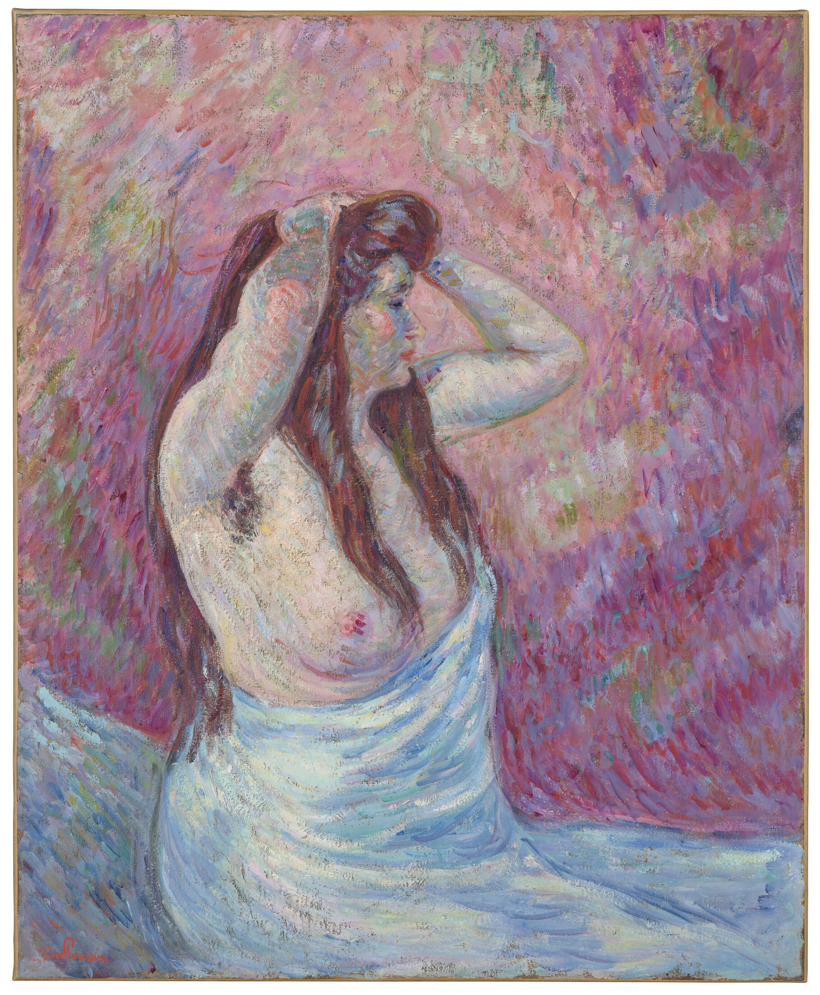 Armand Guillaumin — Молодая женщина в новом платье, изображение 2