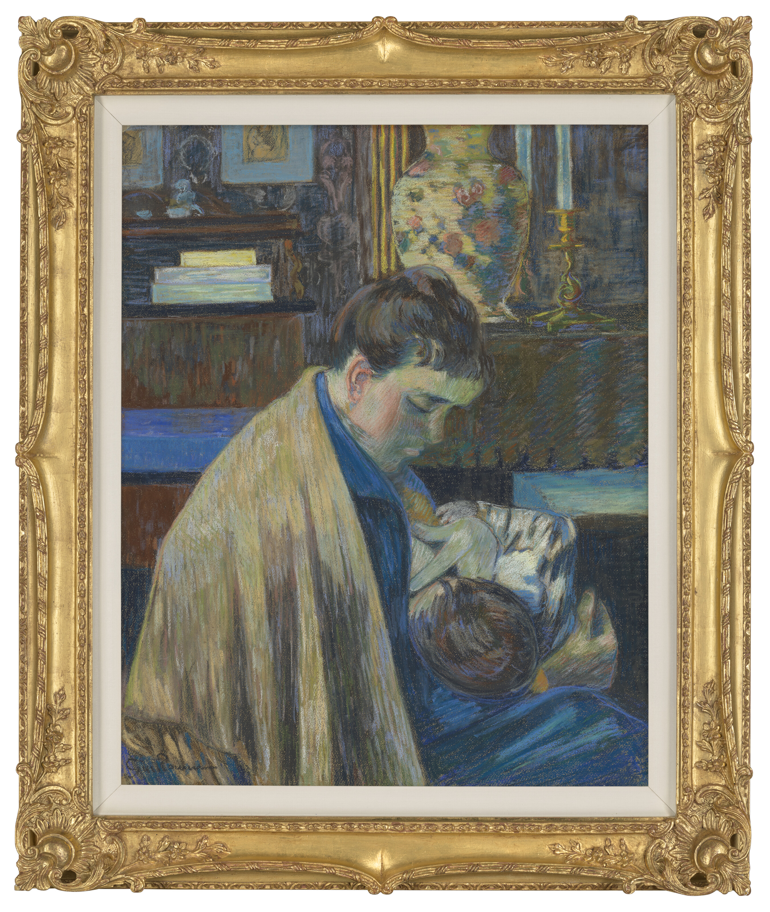 Armand Guillaumin — Мадам Гийомен и дочь Маргарита, изображение 2