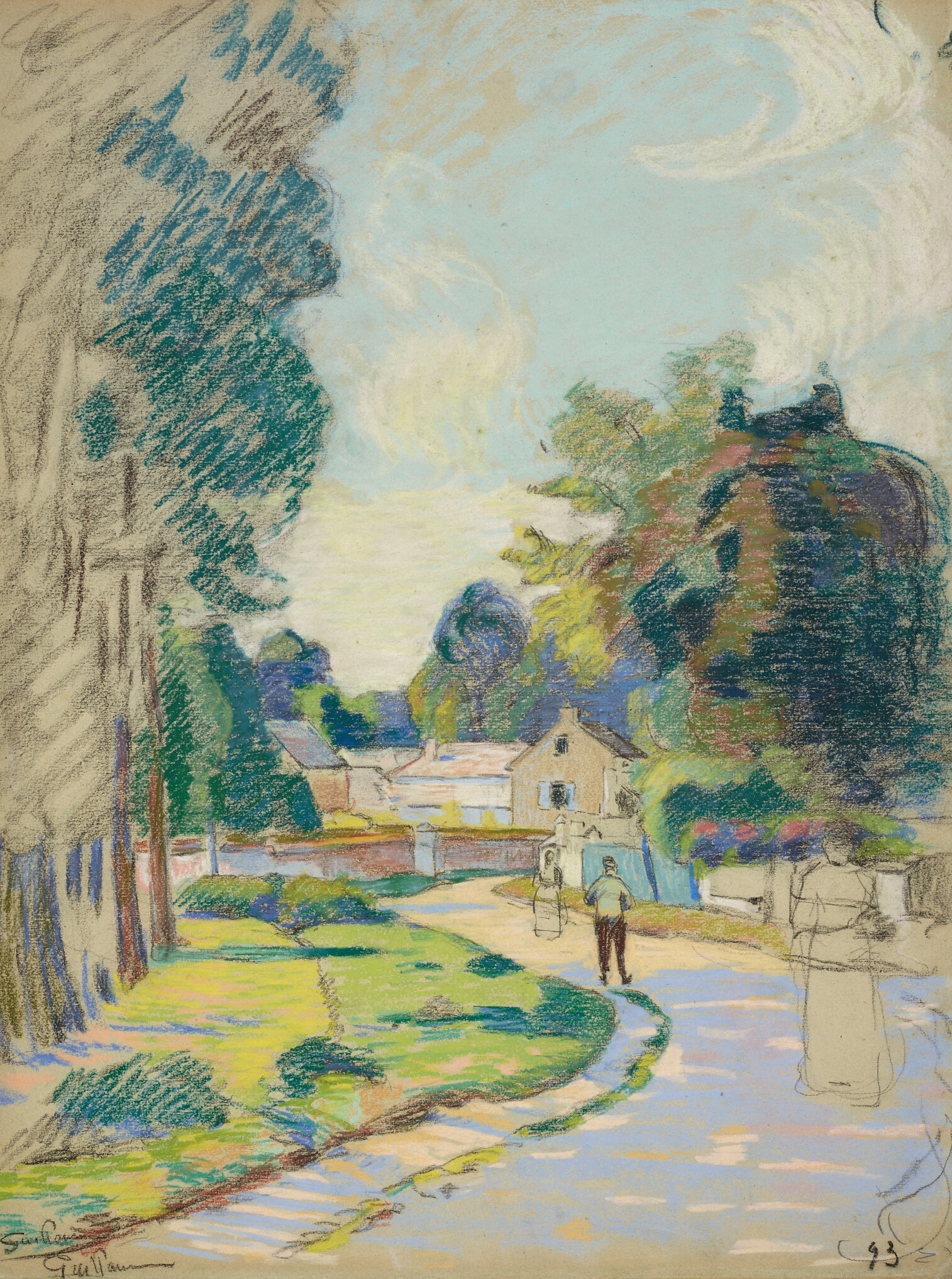 Armand Guillaumin — Улица на Иль-де-Франсе