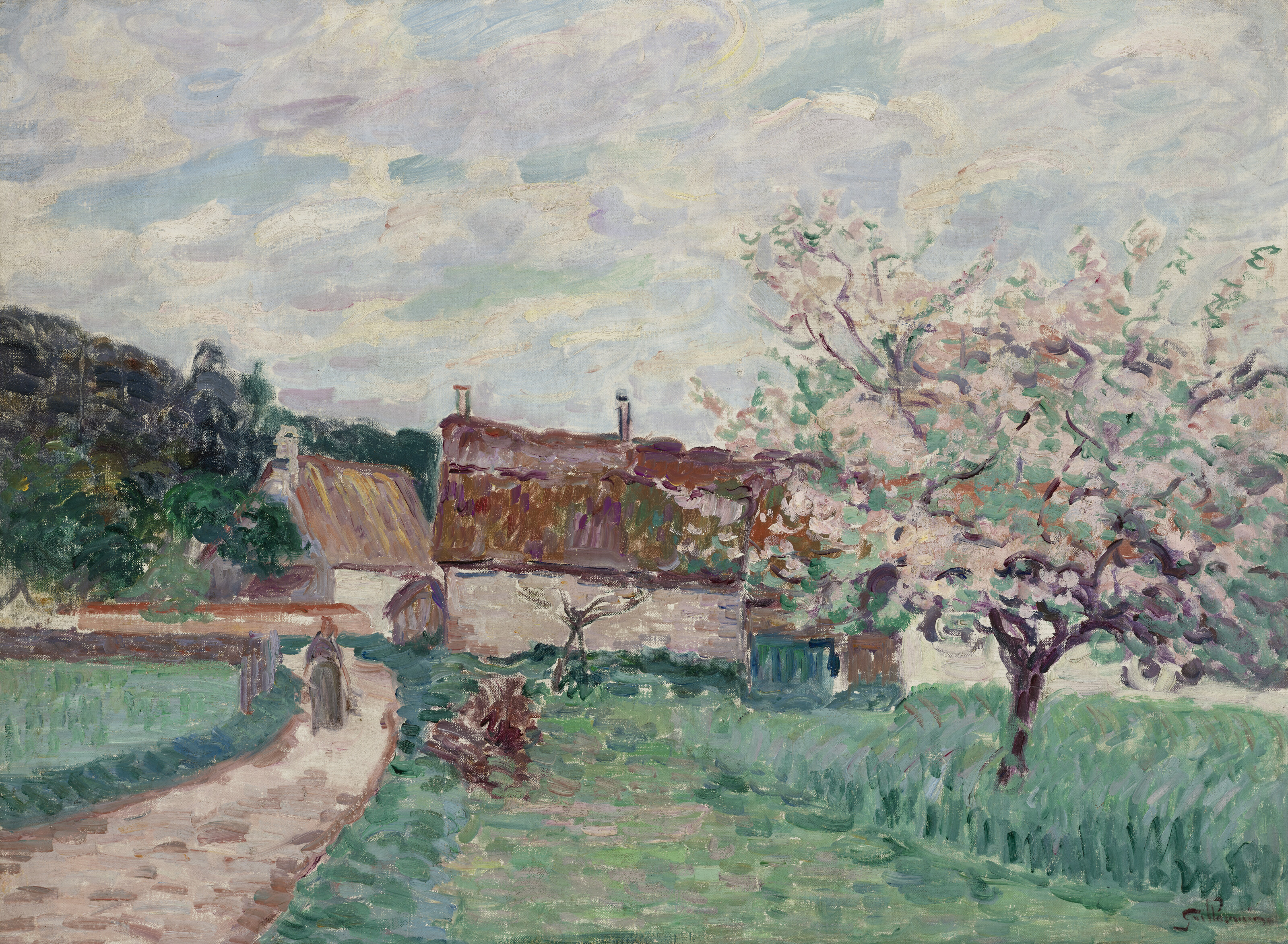 Armand Guillaumin — Служители с цветами Дамьетты