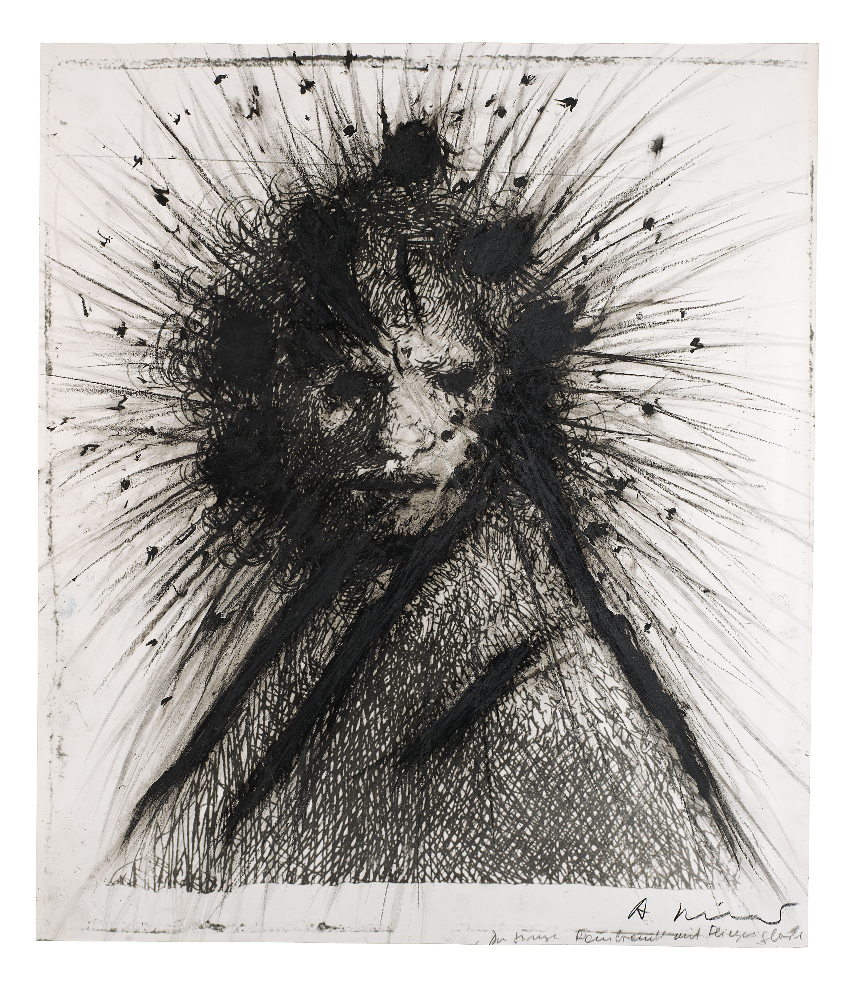 Arnulf Rainer — Der Junge Rembrandt mit Fliegerglorie (Молодой Рембрандт со славой мух)