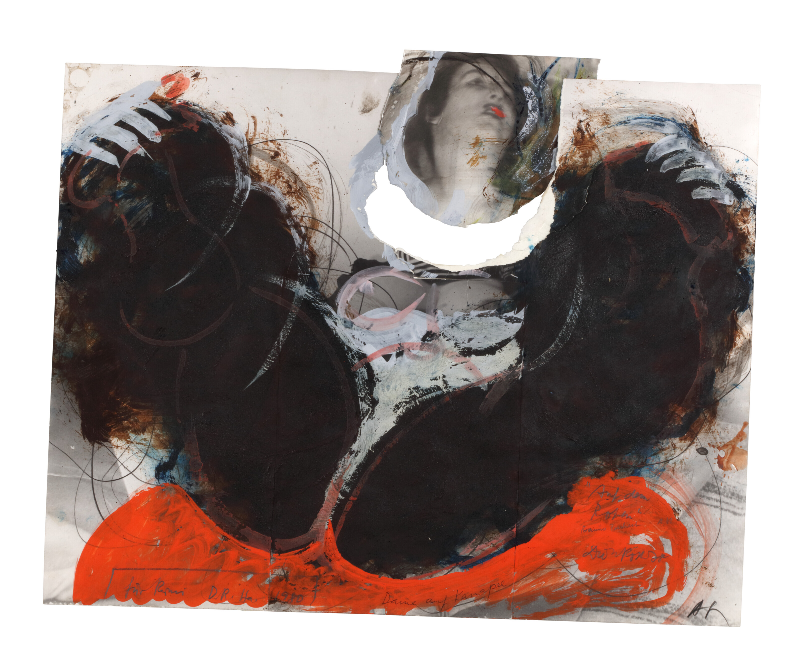 Arnulf Rainer — Дама в канапе (из серии "Фрауэнгеспраше")