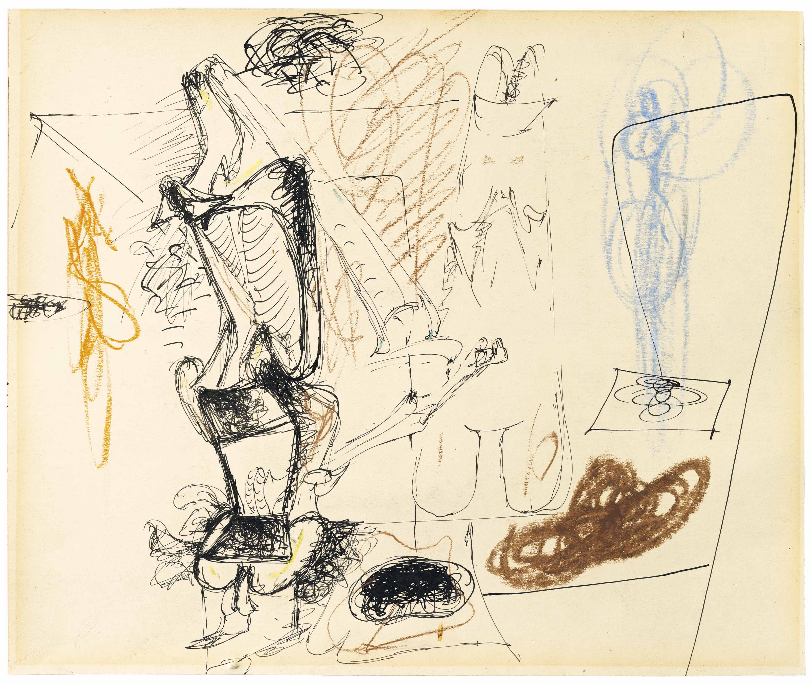 Arshile Gorky — Подготовка к "Агонии"