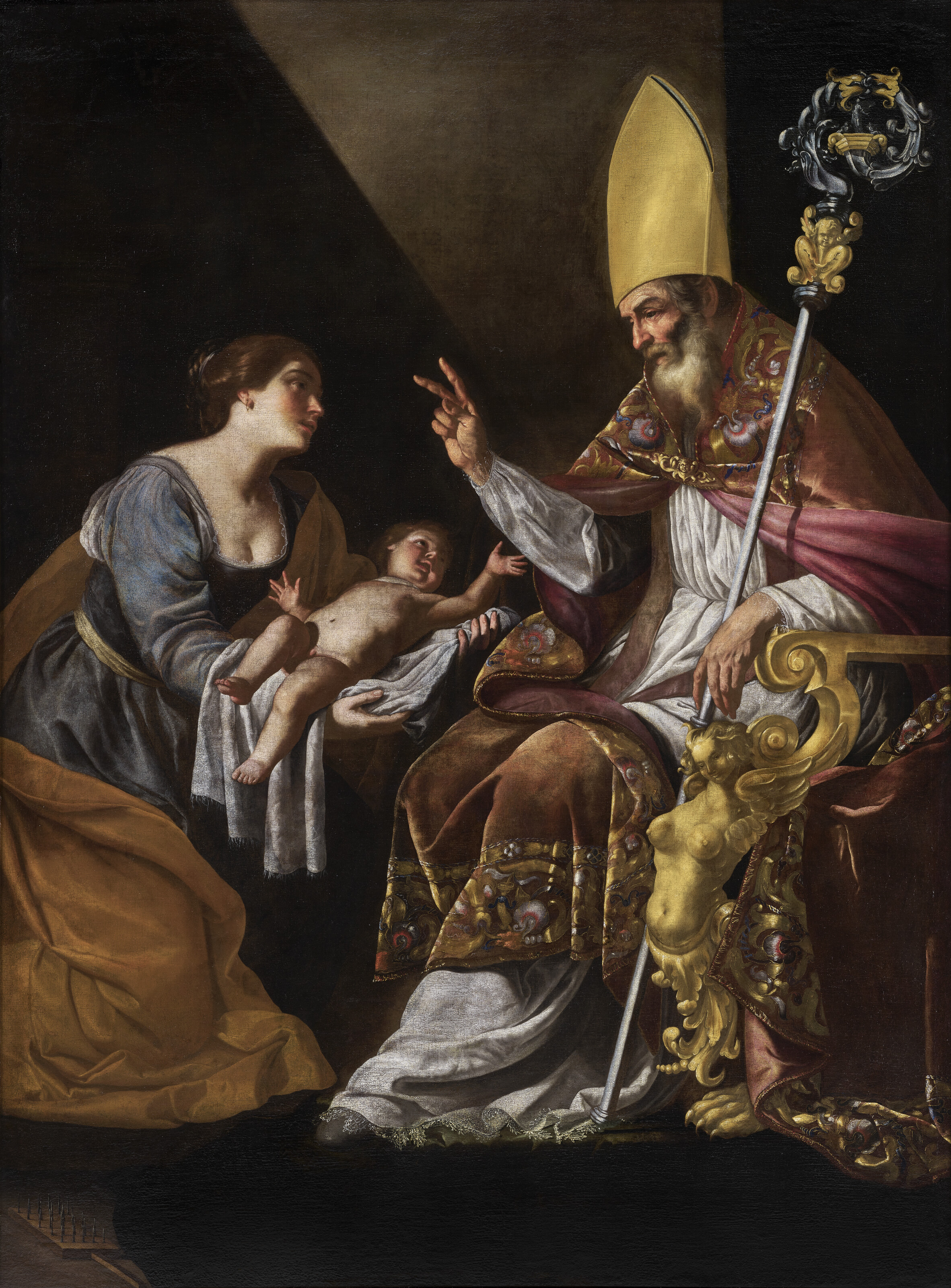 Artemisia Gentileschi — Женщина, представляющая своего ребенка Святому Блезу