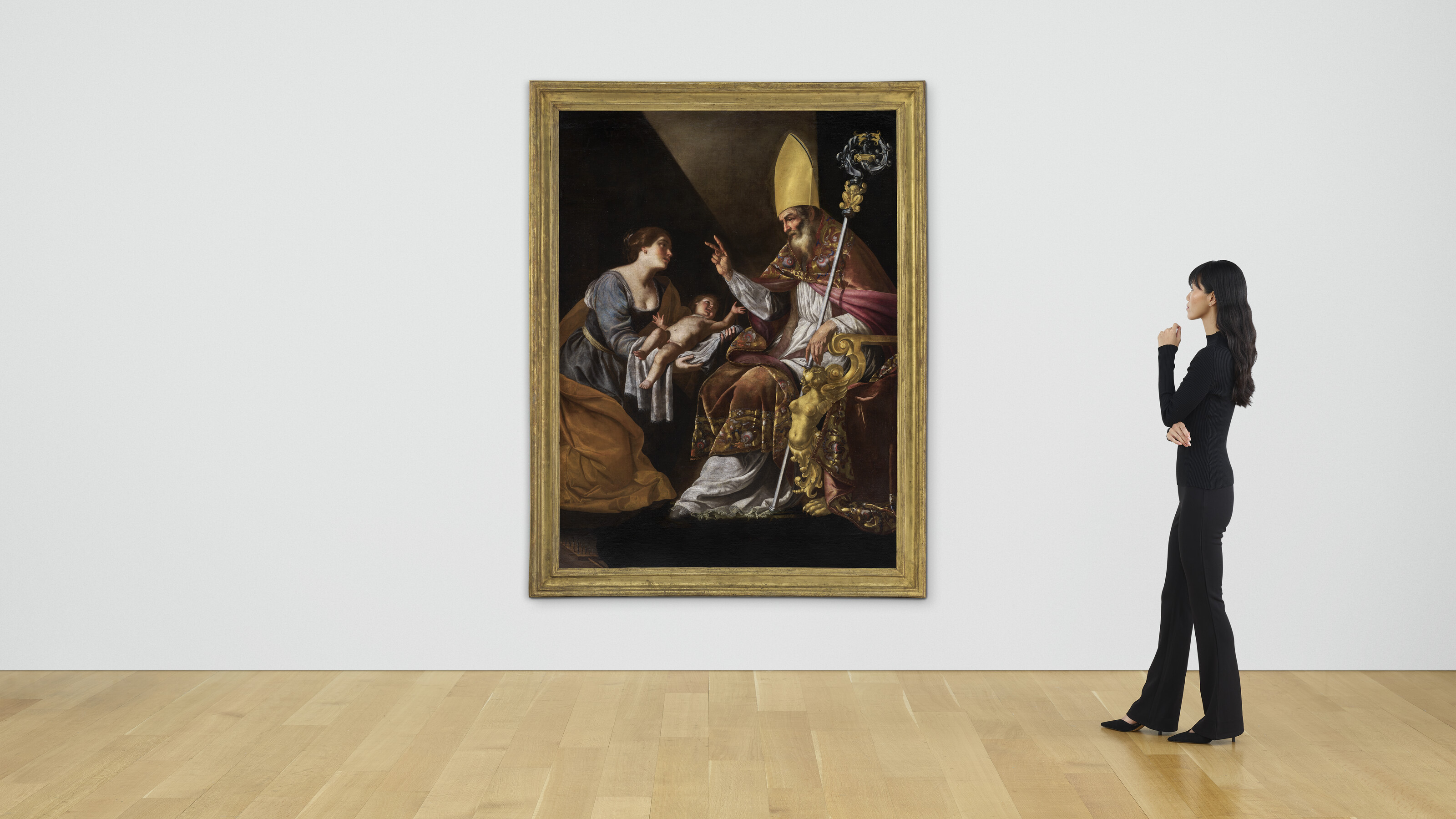 Artemisia Gentileschi — Женщина, представляющая своего ребенка Святому Блезу, изображение 4