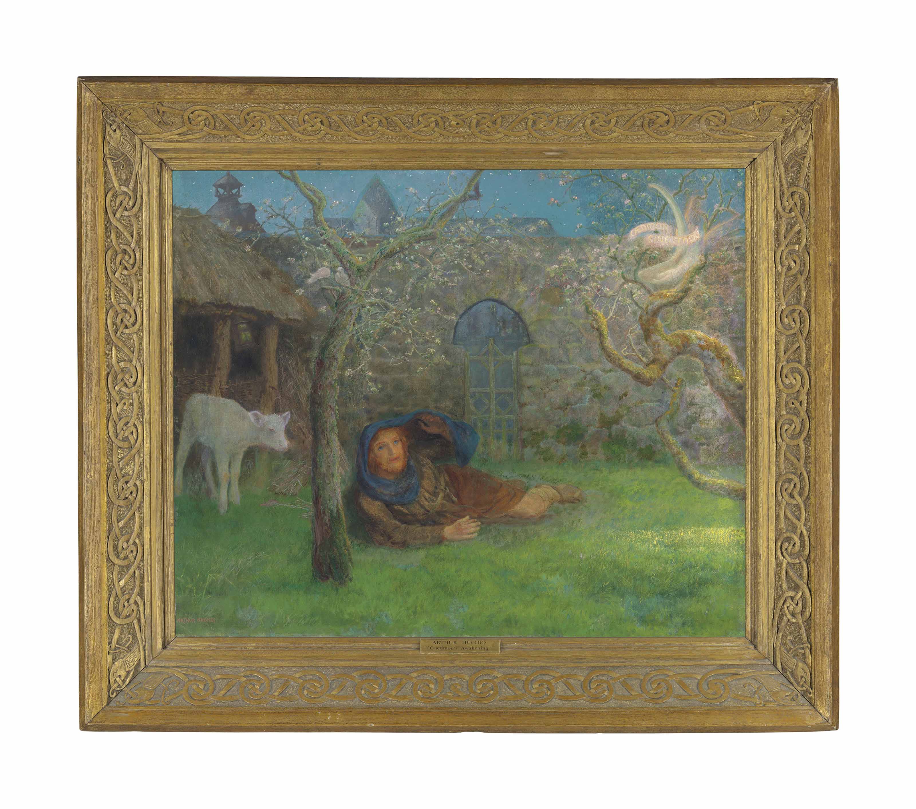 Arthur Hughes — Пробуждение Кэдмона