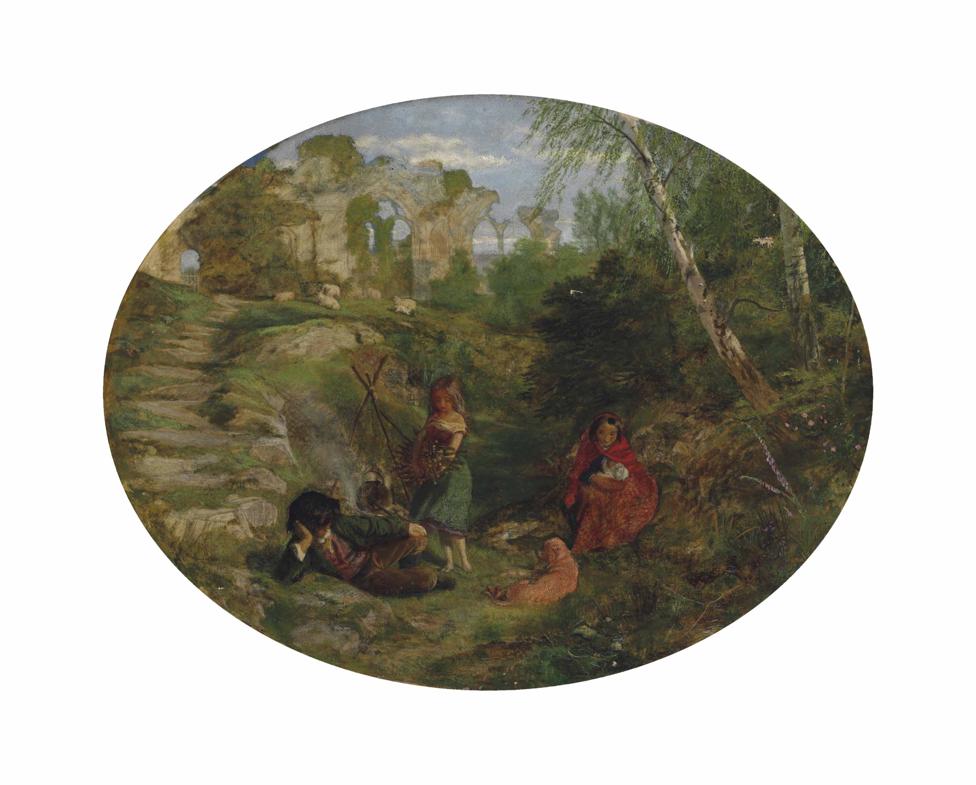 Arthur Hughes — Цыгане