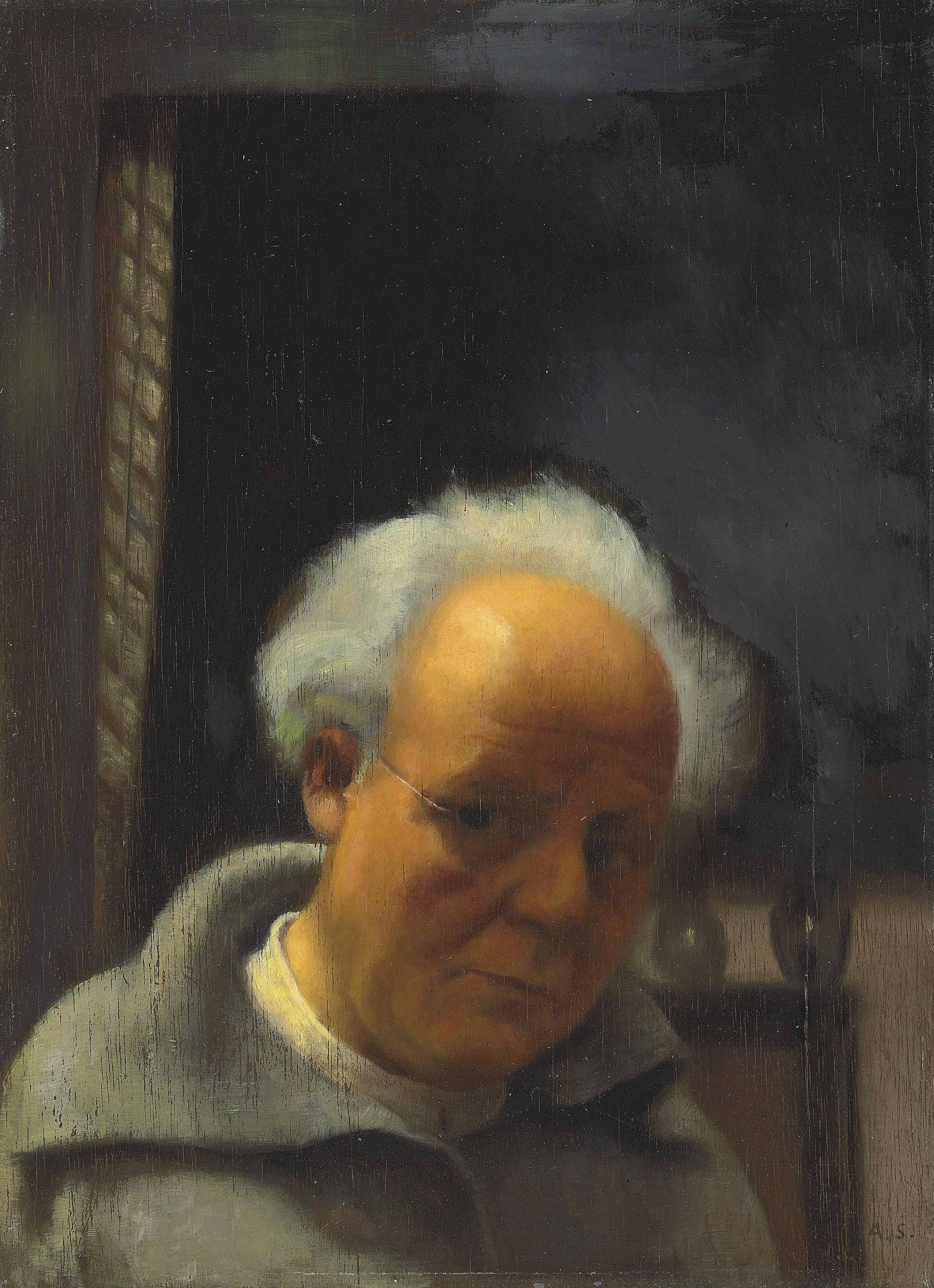 Arthur Segal — Селбстпортрет, являющийся частью кюнстлихена.