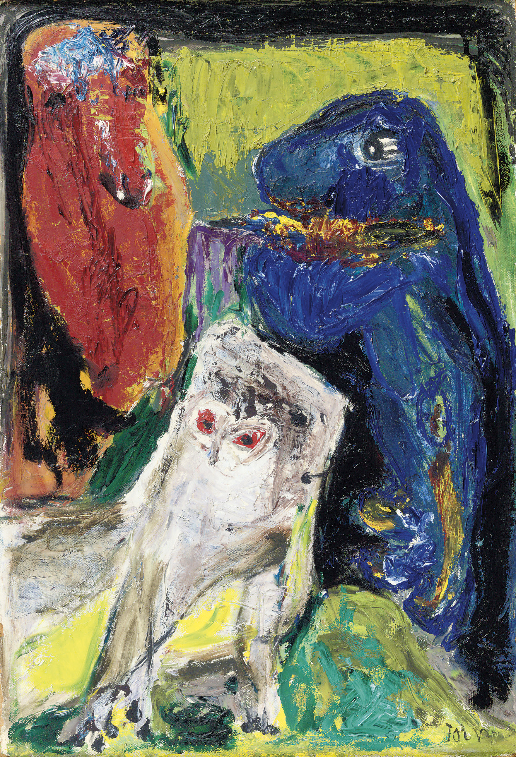 Asger Jorn — Композиция "Мед угле ог фабельдир"