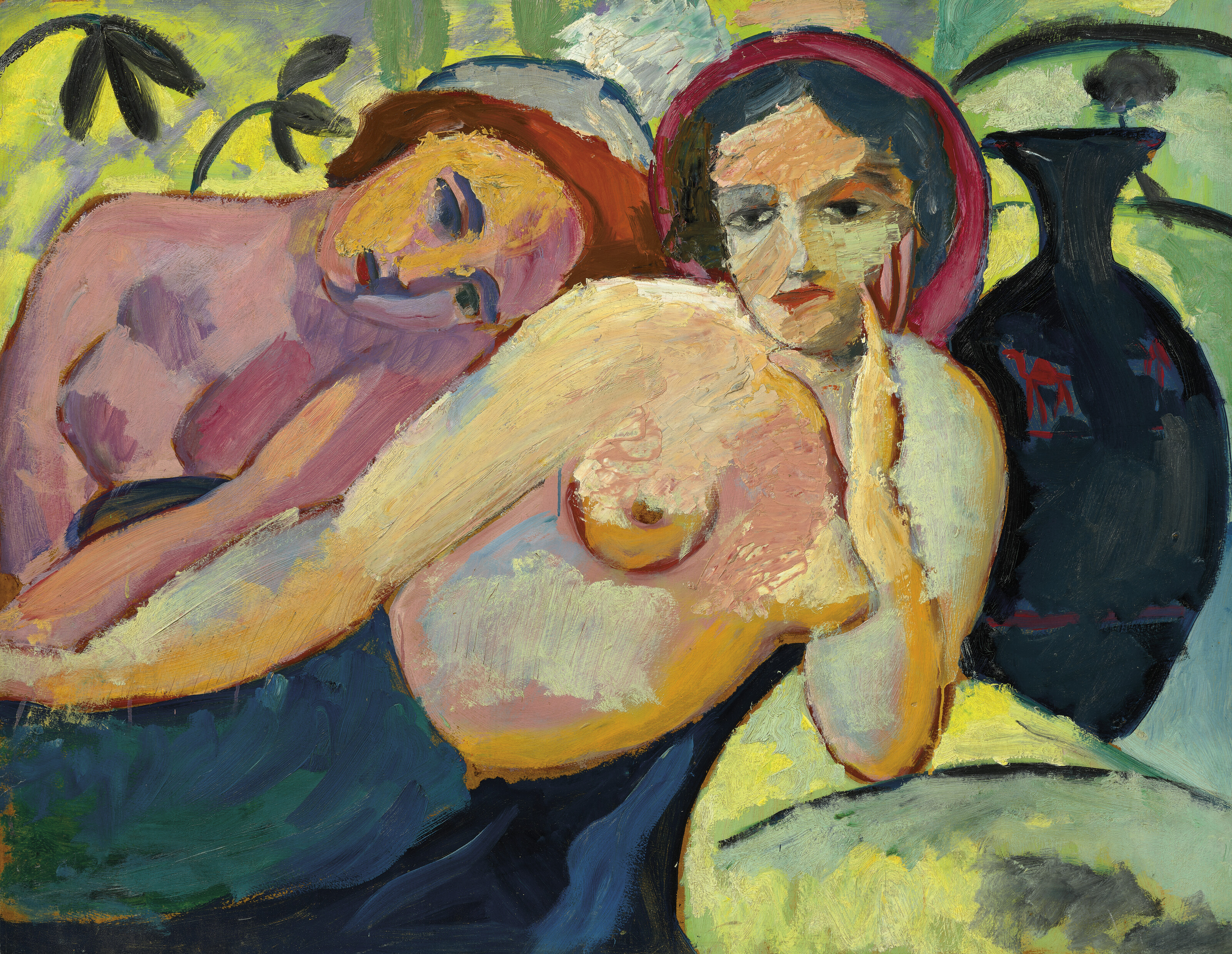 August Macke — Цвей Медхен (восточная женщина)