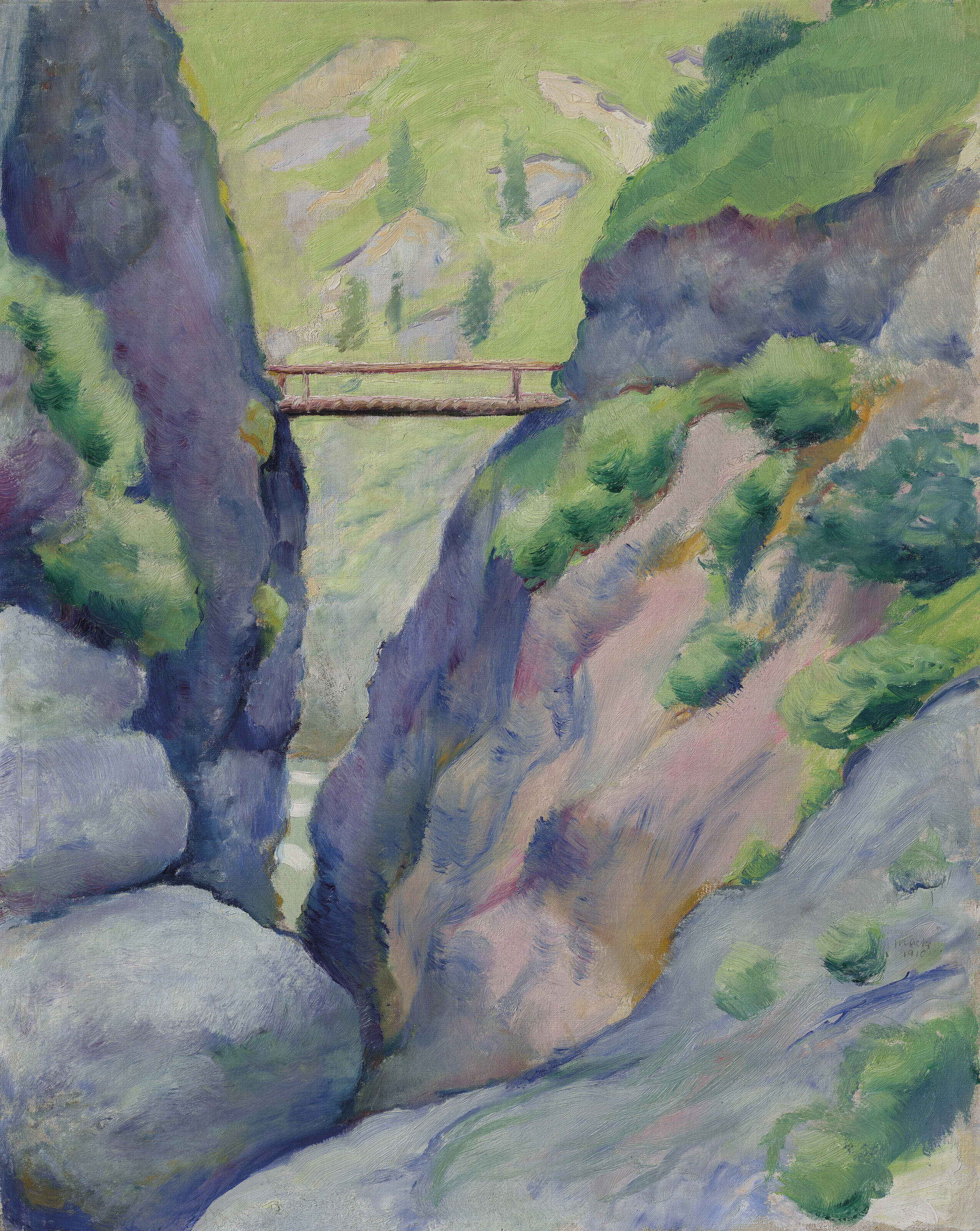 August Macke — Шлюхт в Тегернзее
