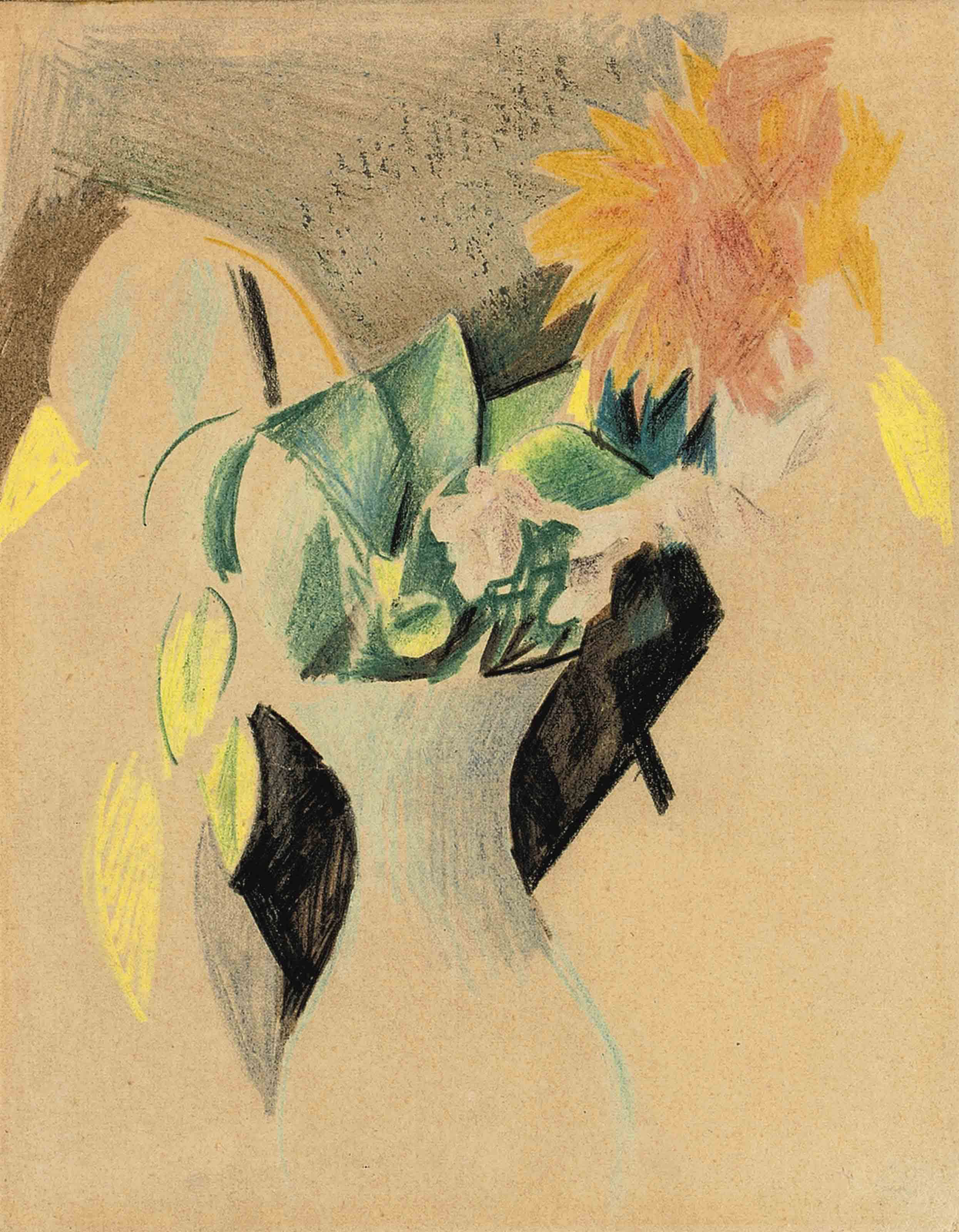 August Macke — Блюмен в вазе Вайссера II