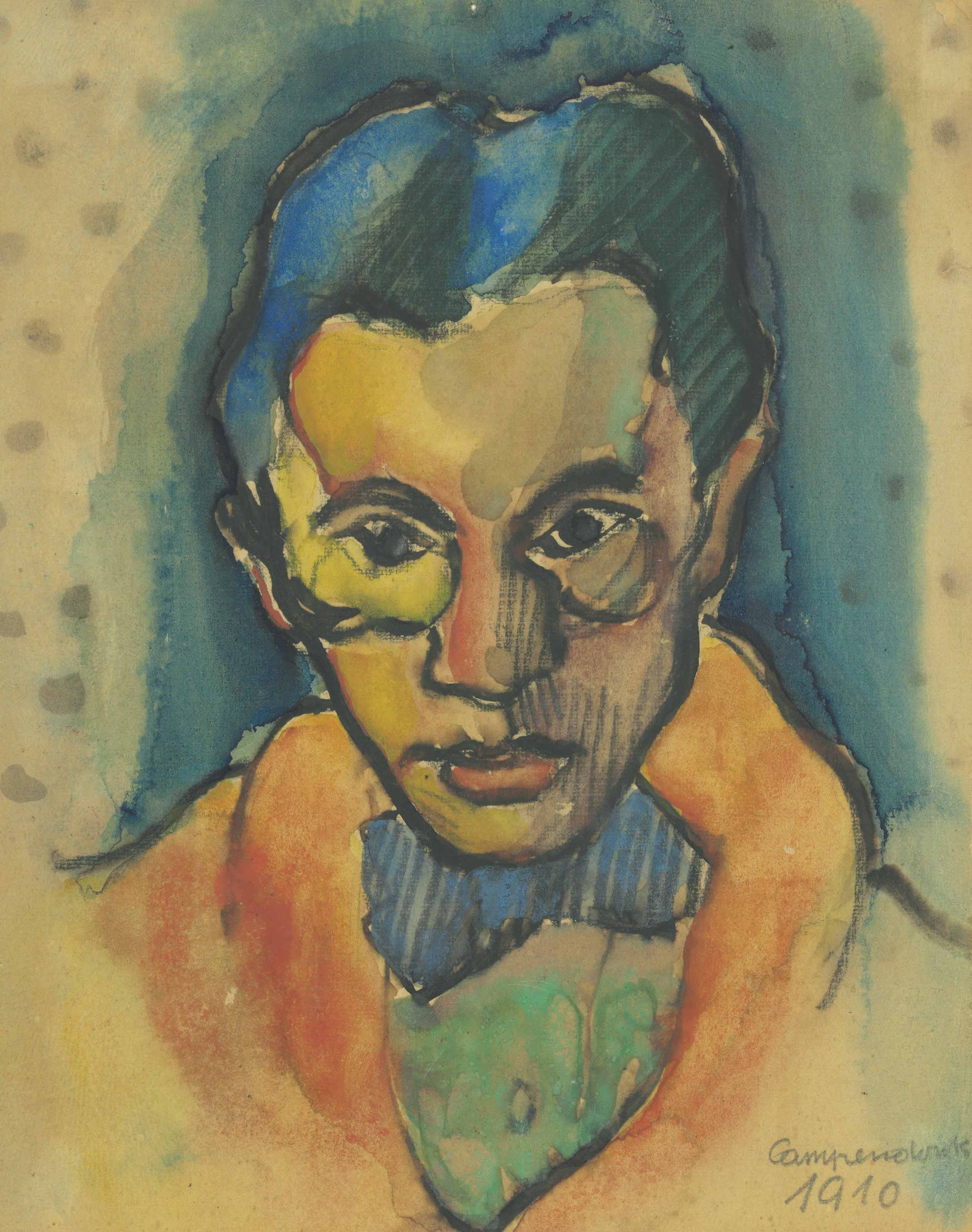 August Macke — Портрет Генриха Кампендонка