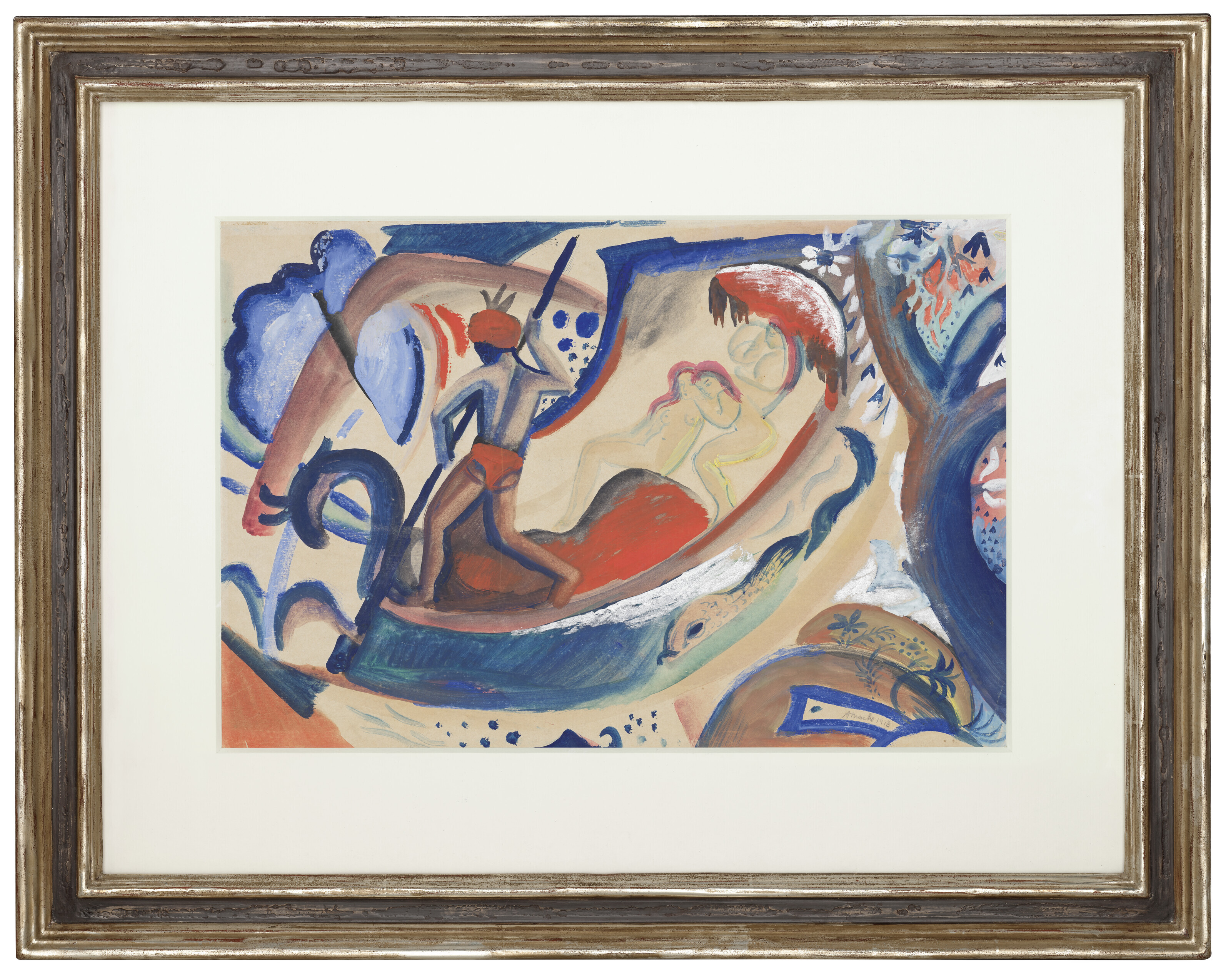 August Macke — Маленькая девочка в Барке, изображение 2