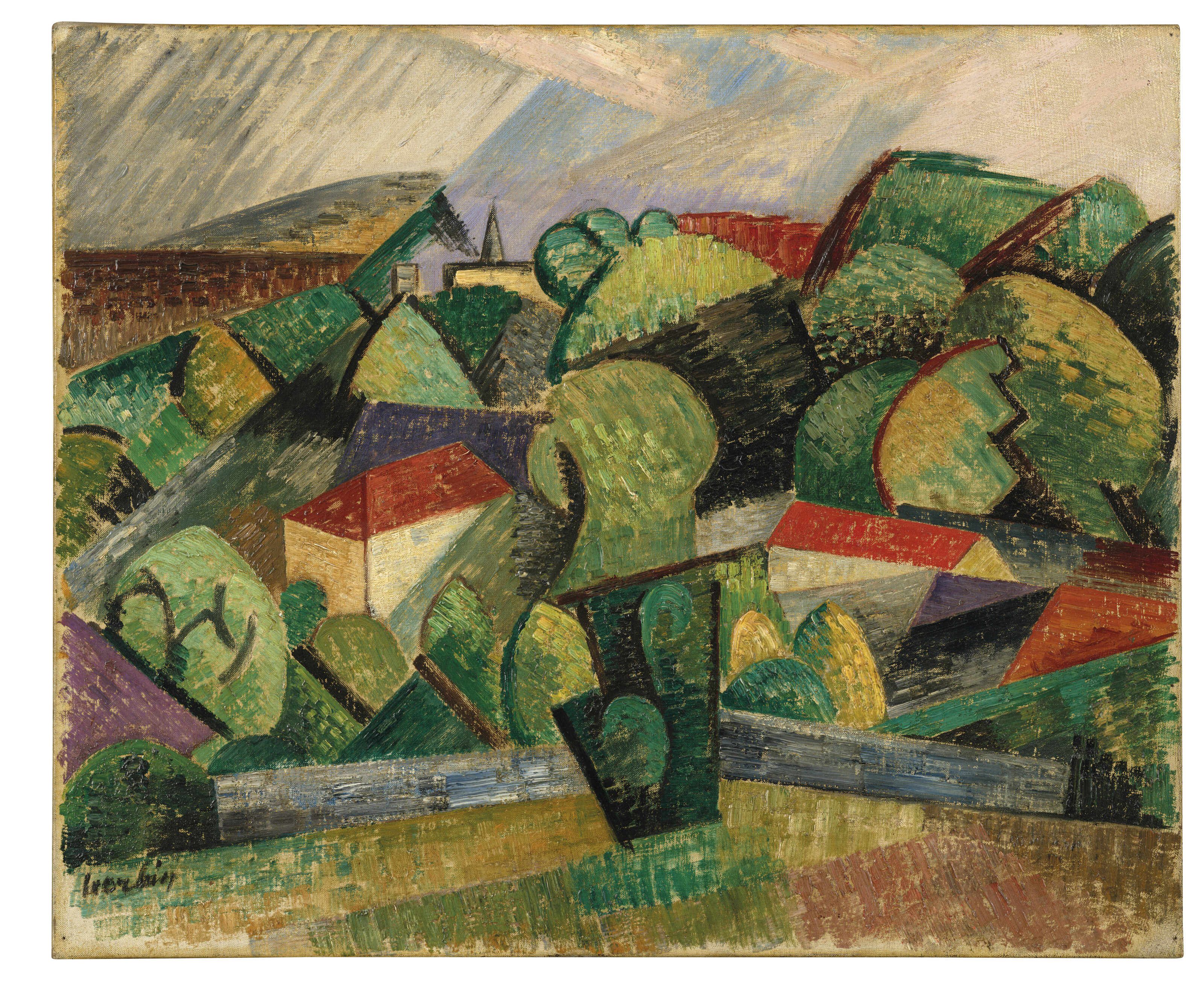 Auguste Herbin — Деревня пре-дю-Като, изображение 2