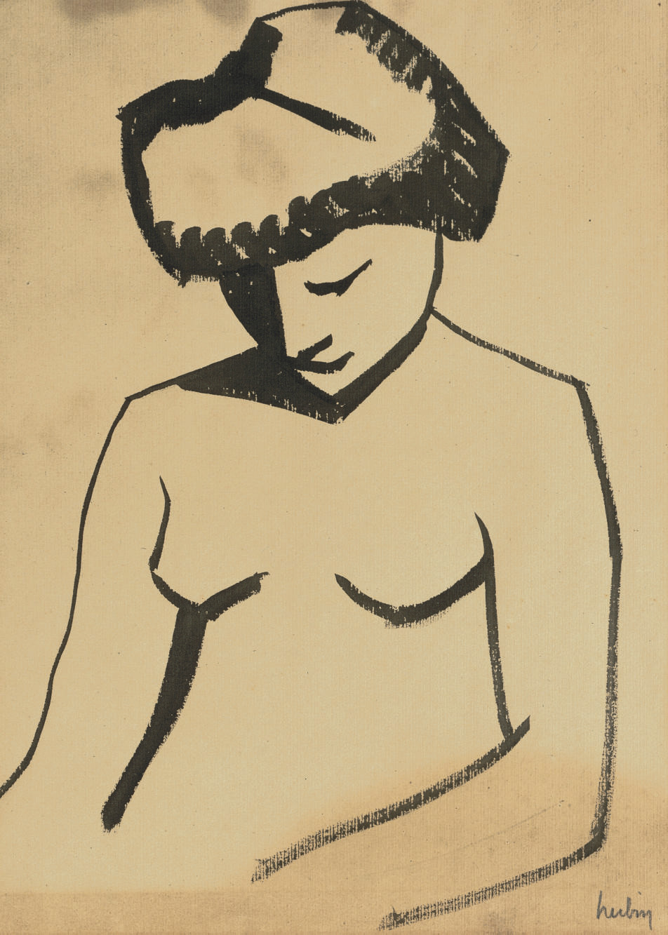 Auguste Herbin — Новая женщина в бюсте