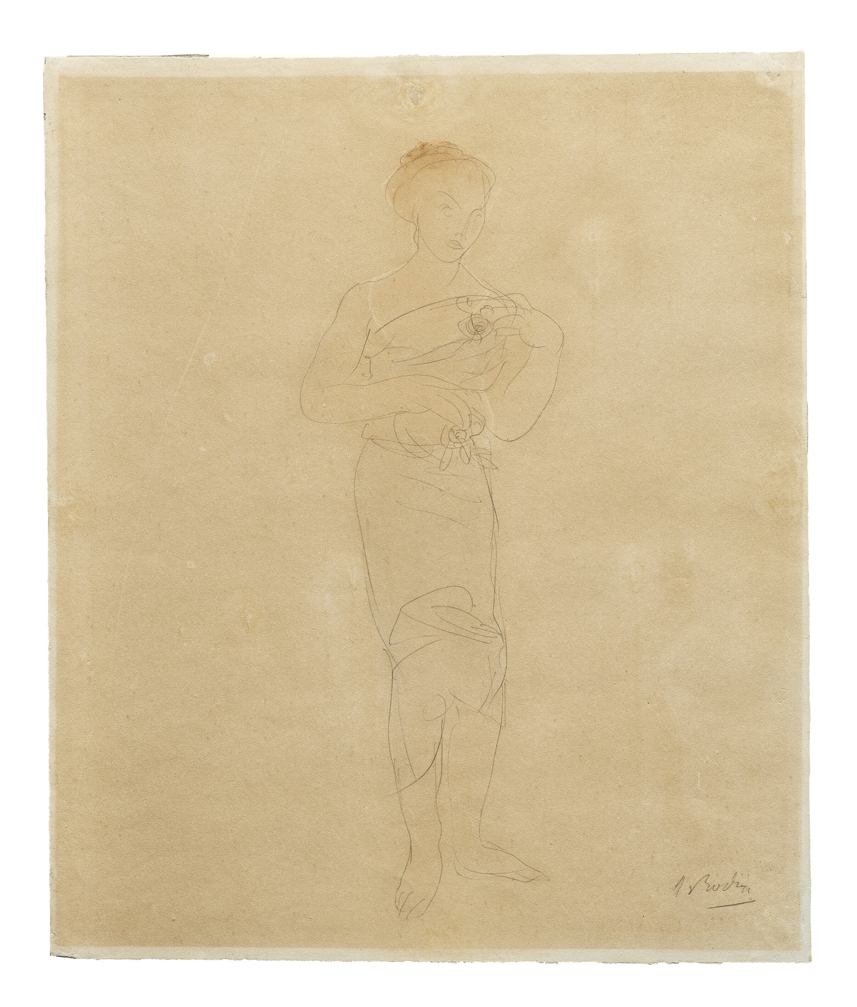 Auguste Rodin — Женское платье для дебюта в эпоху зрелости. Цветочные мотивы, изображение 2